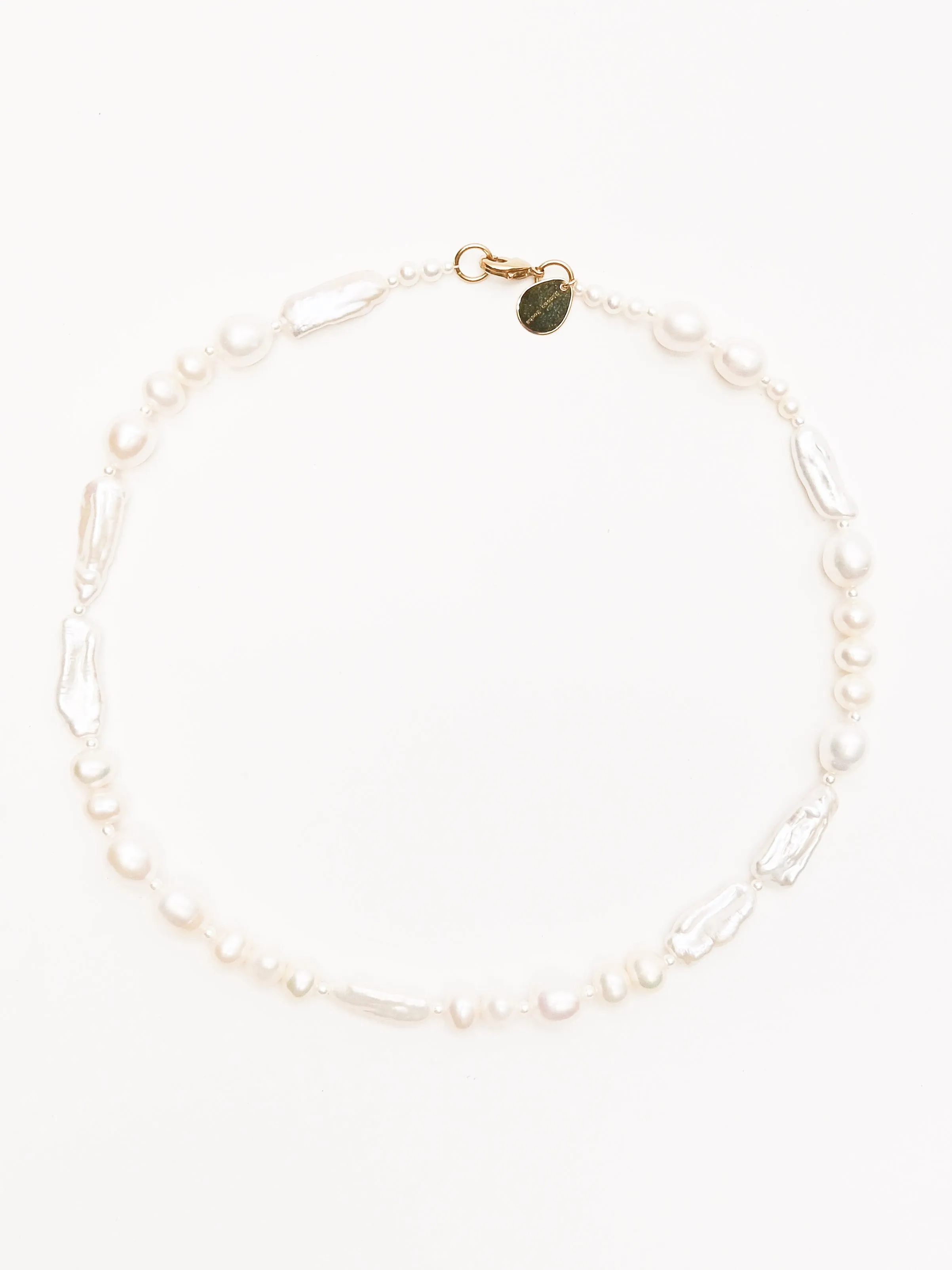 Baroque Pearl Legato Pattern Necklace sold by Frances May Houseline product image thumbnail 2