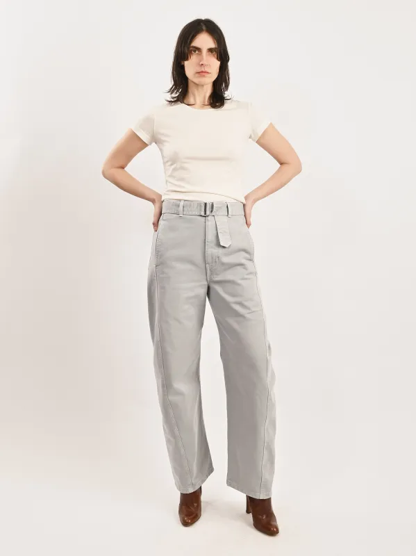 Chalk Fitted T-Shirt made by Lemaire