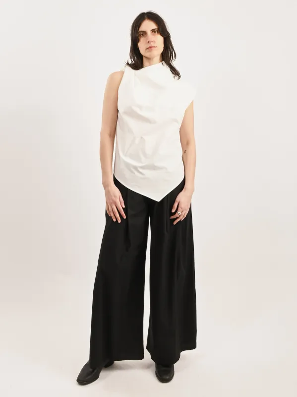 Chalk Twist Shoulder Top made by Frances May Houseline