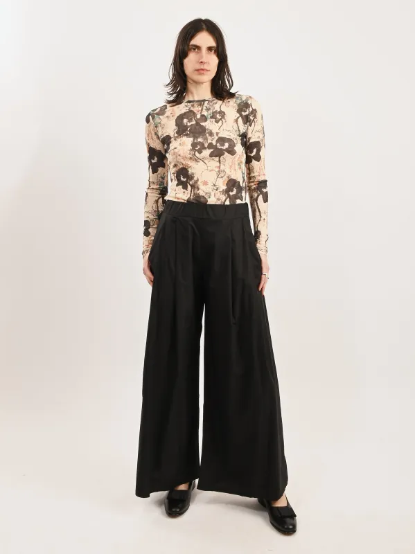 Afterglow Printed Marl Mesh L/S Top sold by Frances May Houseline