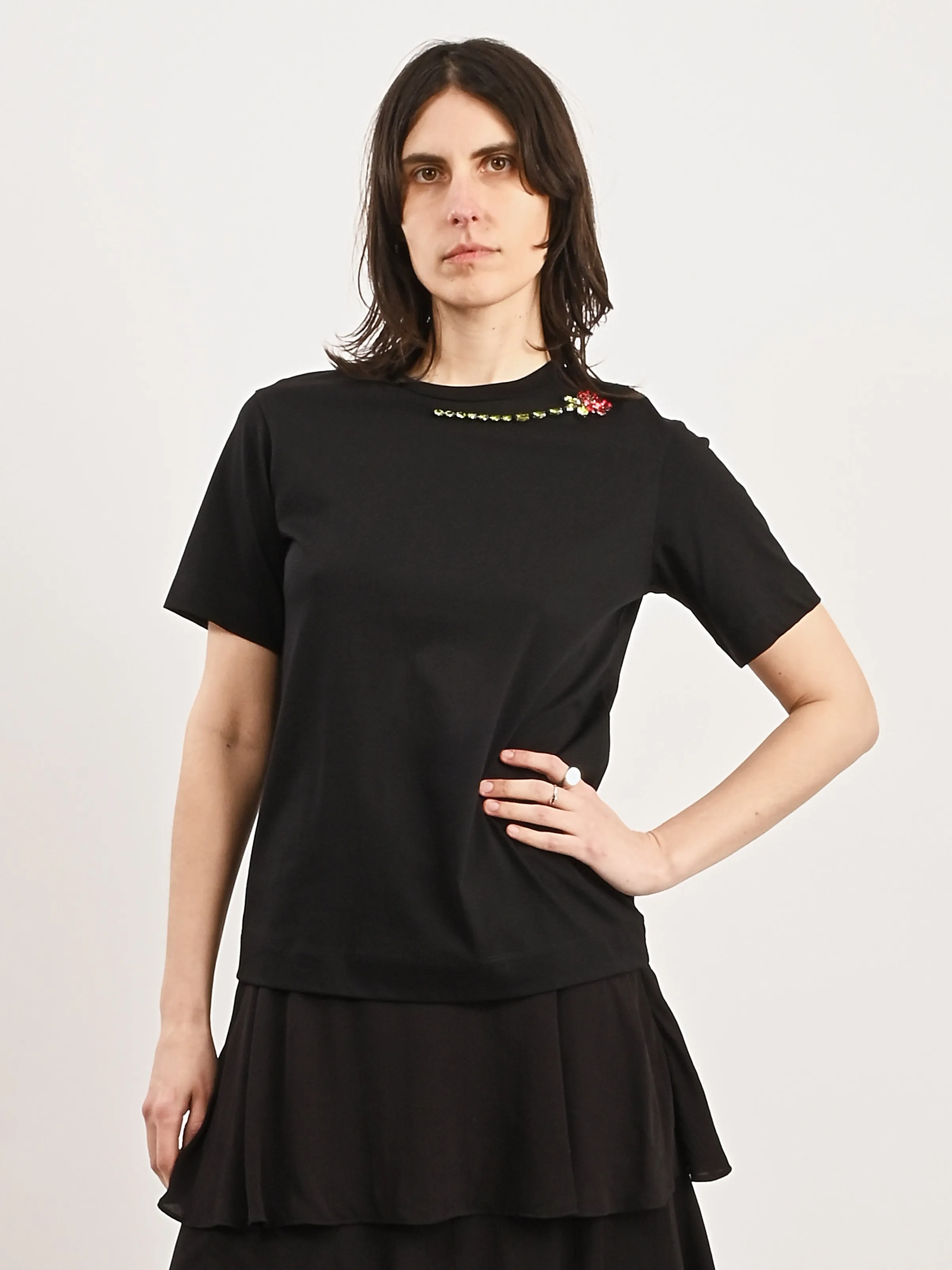 Black/Red/Multi Boy T-Shirt W/Emb sold by Frances May Houseline product image thumbnail 2