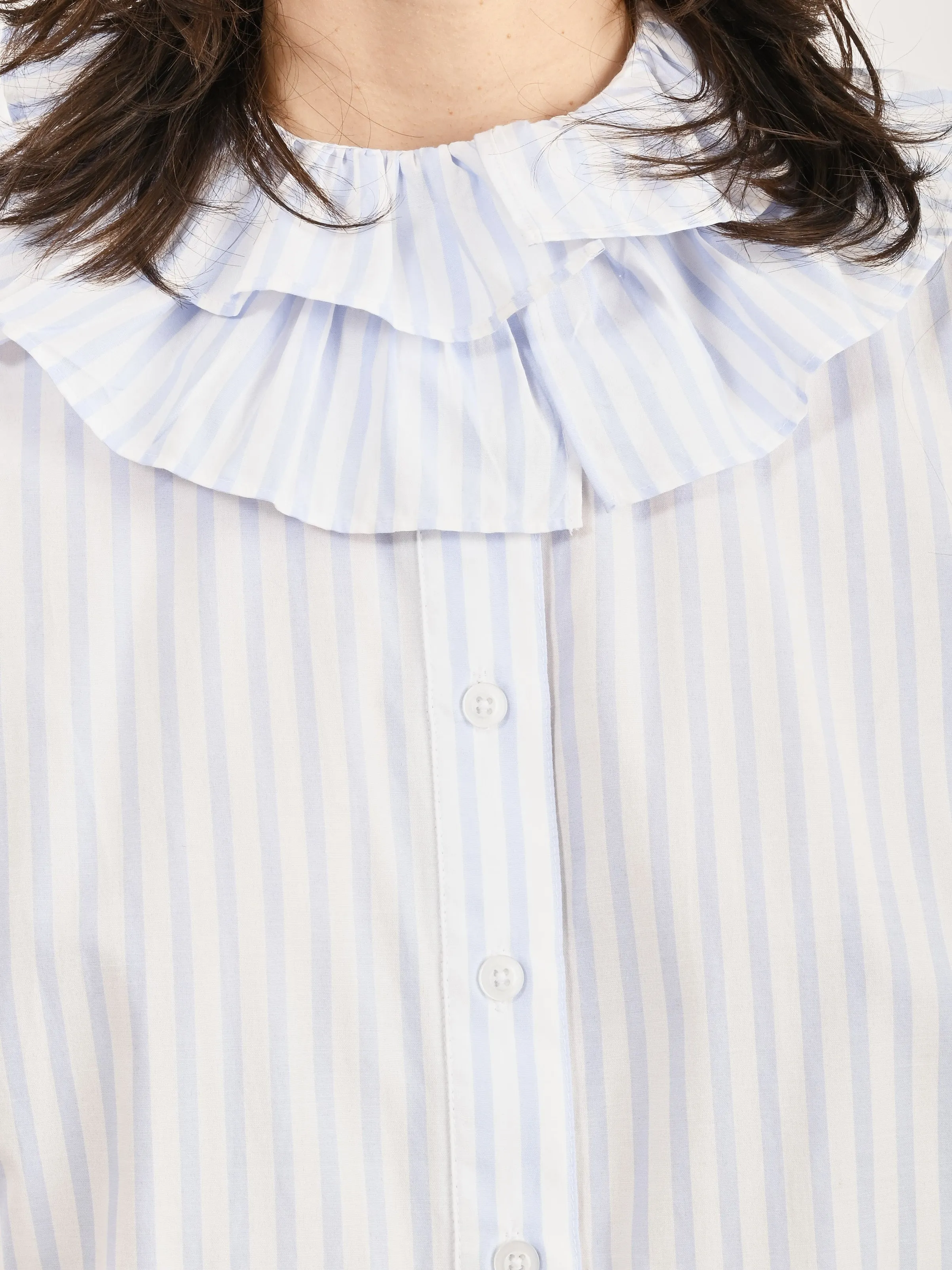 Blue Stripe Apollo Sleeveless Bouse sold by Frances May Houseline product image thumbnail 3