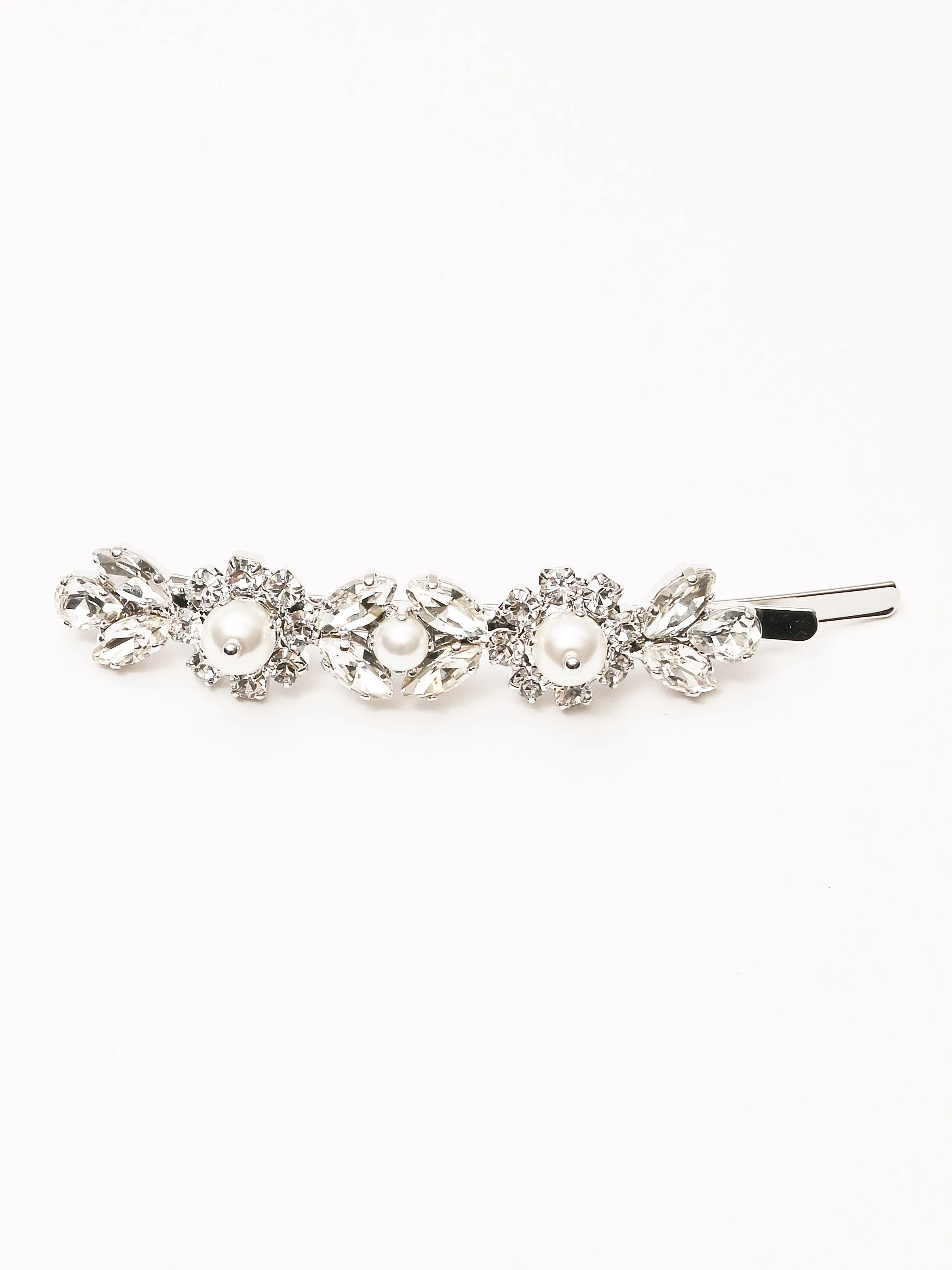 Pearl/Crystal Daisy Floret Hair Clip sold by Frances May Houseline product image thumbnail 2