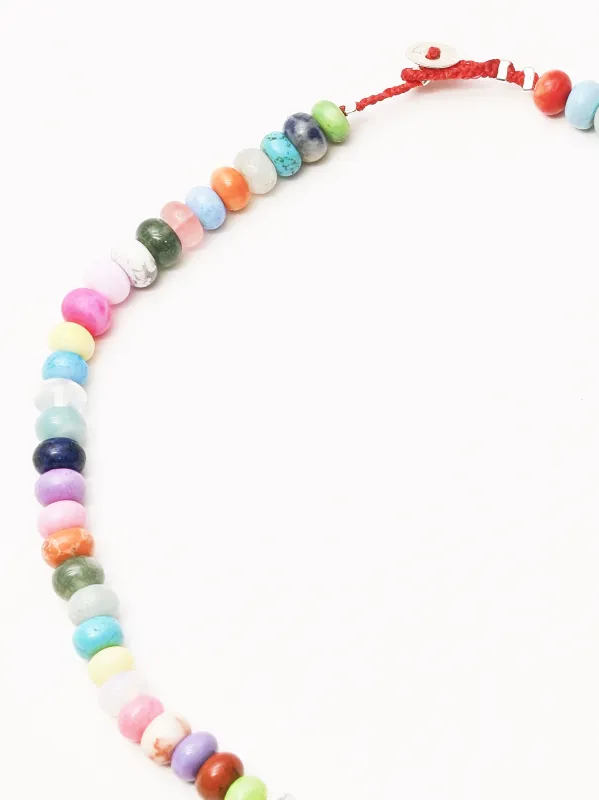 Rainbow Candy Gem Necklace sold by Frances May Houseline