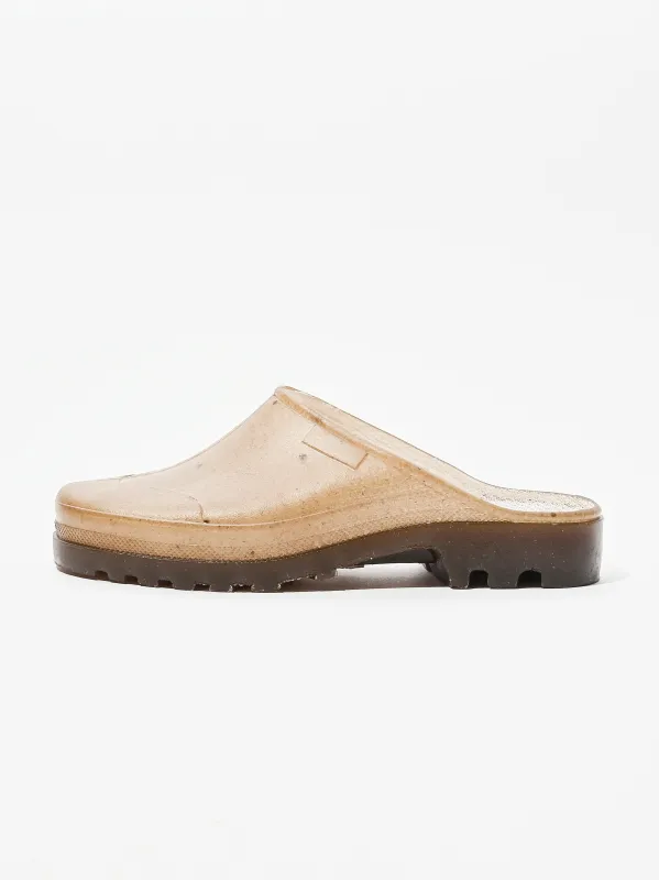 Ecru Opana Mule sold by Frances May Houseline