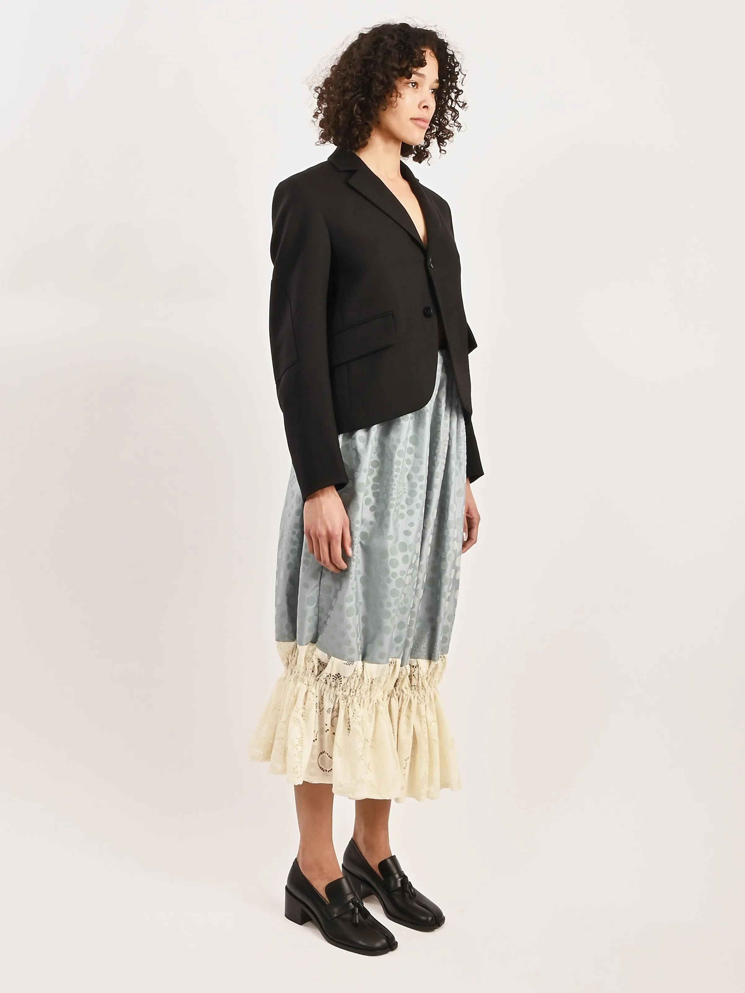 Black Cavalier Twill Shrunken Blazer sold by Frances May Houseline product image thumbnail 5