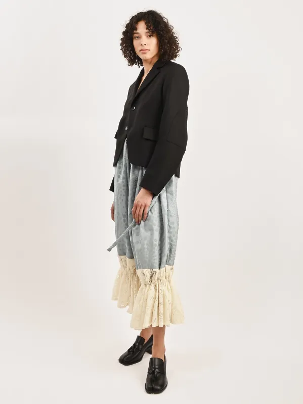 Black Cavalier Twill Shrunken Blazer sold by Frances May Houseline