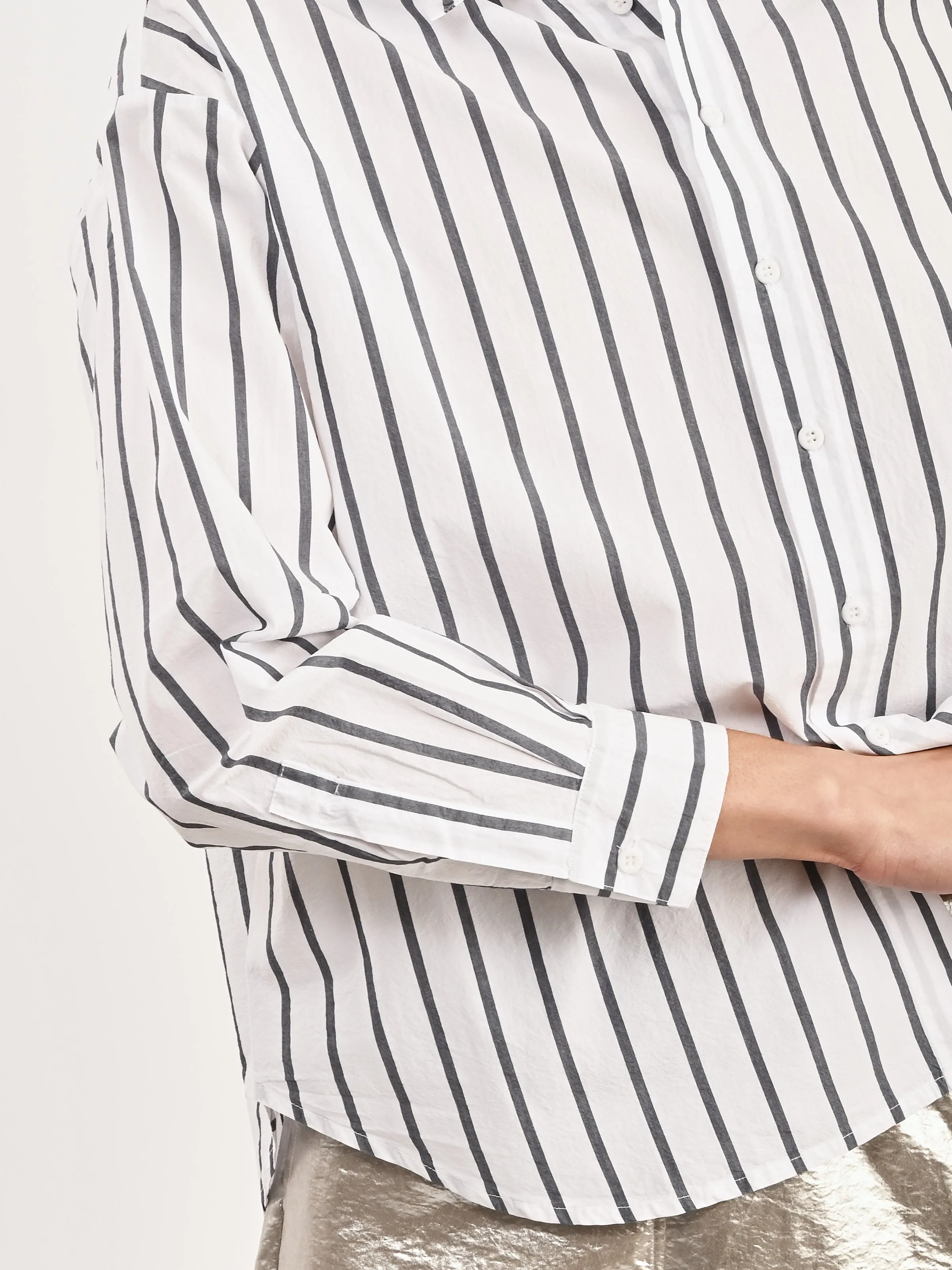 White Camicia Eolia sold by Frances May Houseline product image thumbnail 4