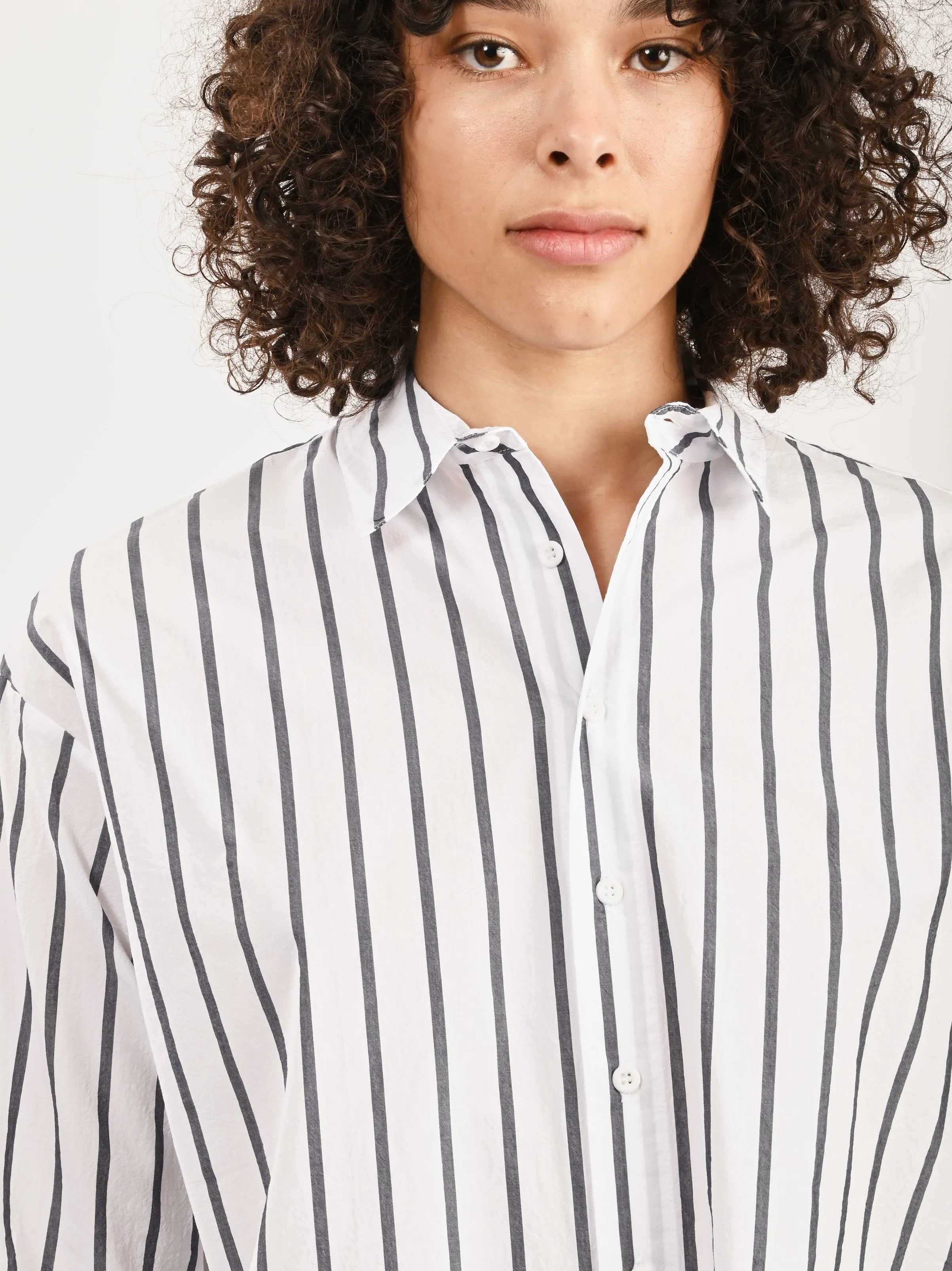 White Camicia Eolia sold by Frances May Houseline product image thumbnail 3