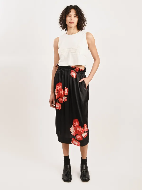 Cream Glove Crop Shell made by Frances May Houseline