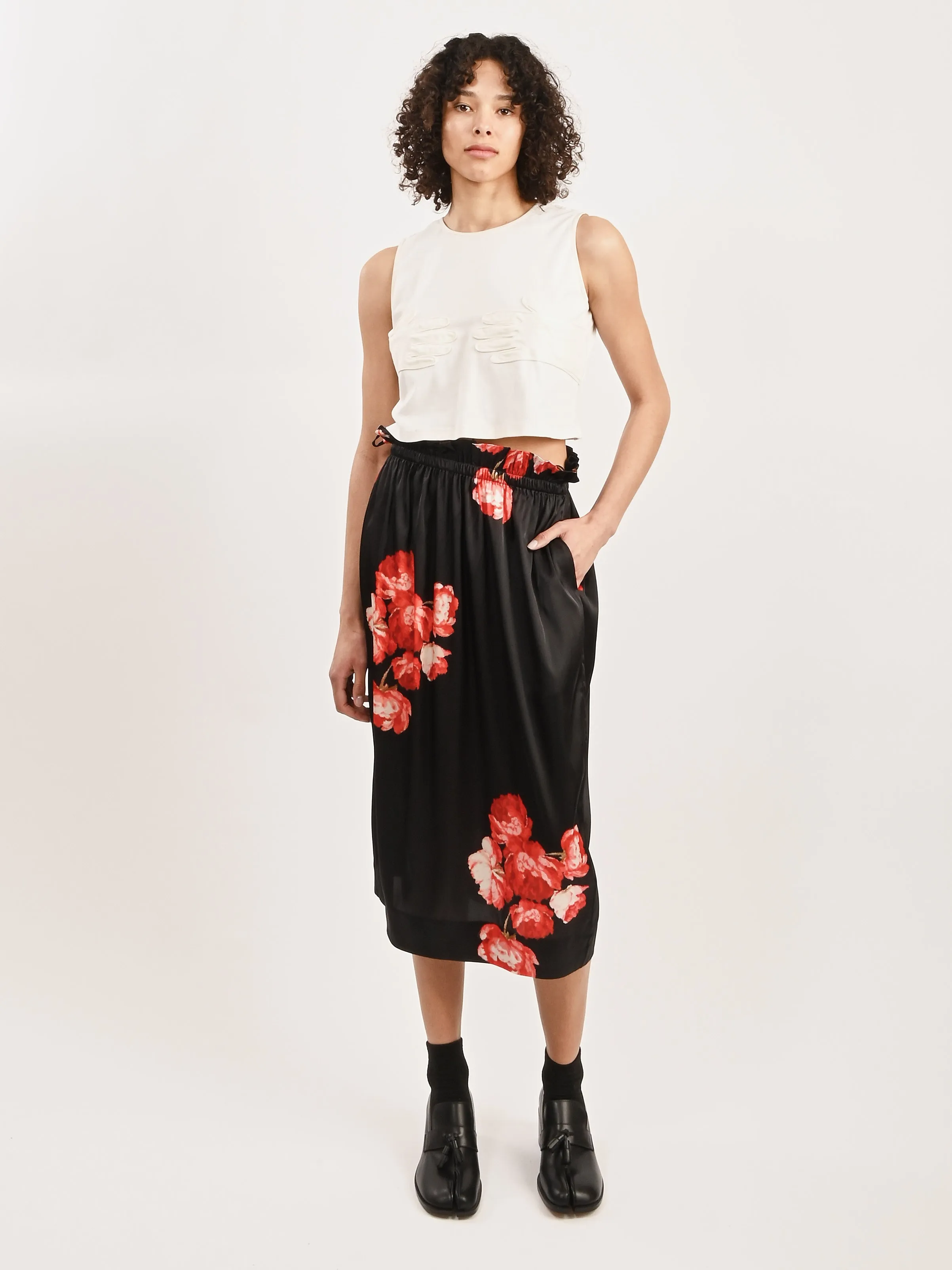 Cream Glove Crop Shell sold by Frances May Houseline