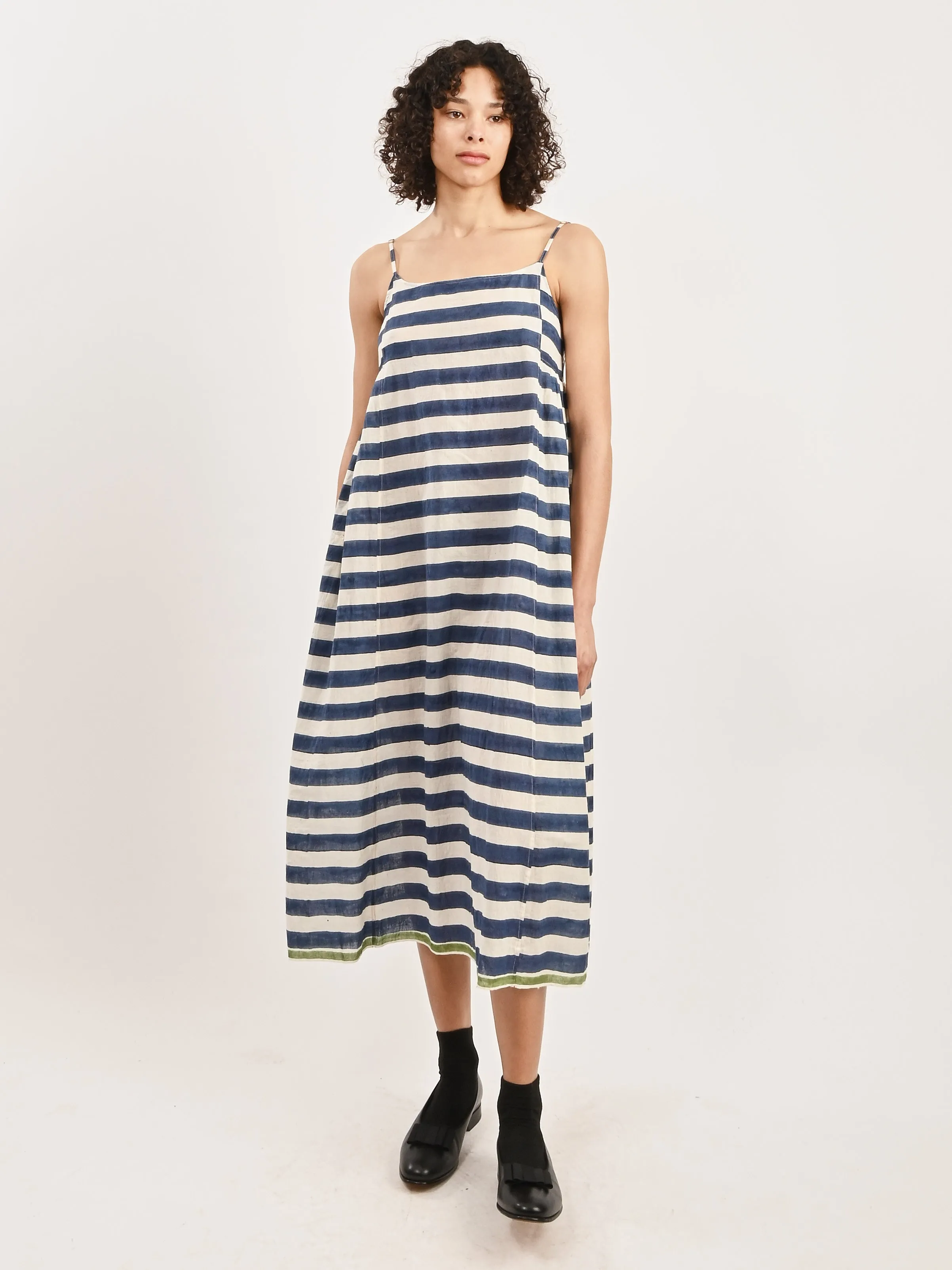 Blue/White Stripe Slip Dress sold by Frances May Houseline