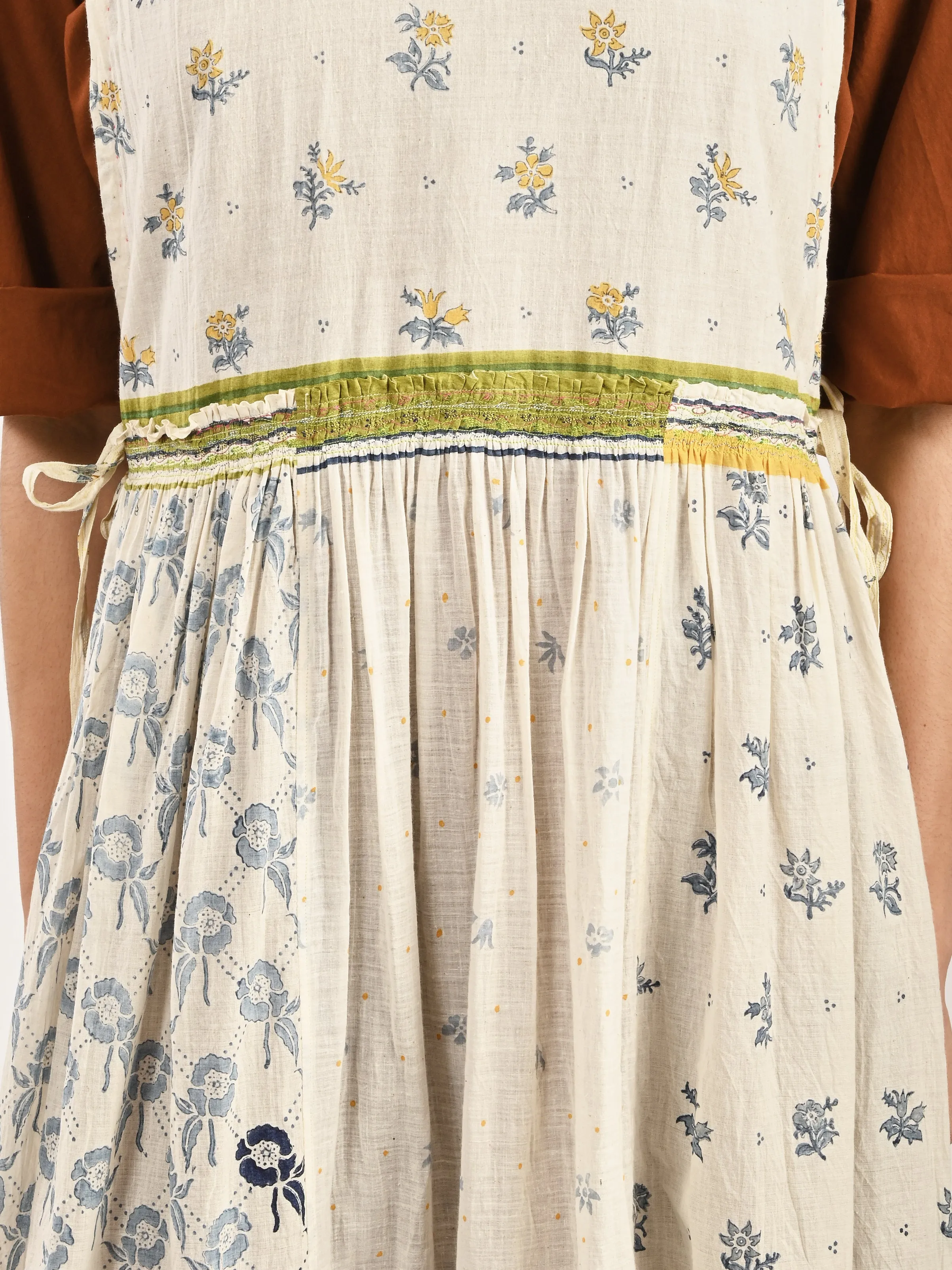 White/Multi Apron Dress sold by Frances May Houseline product image thumbnail 4