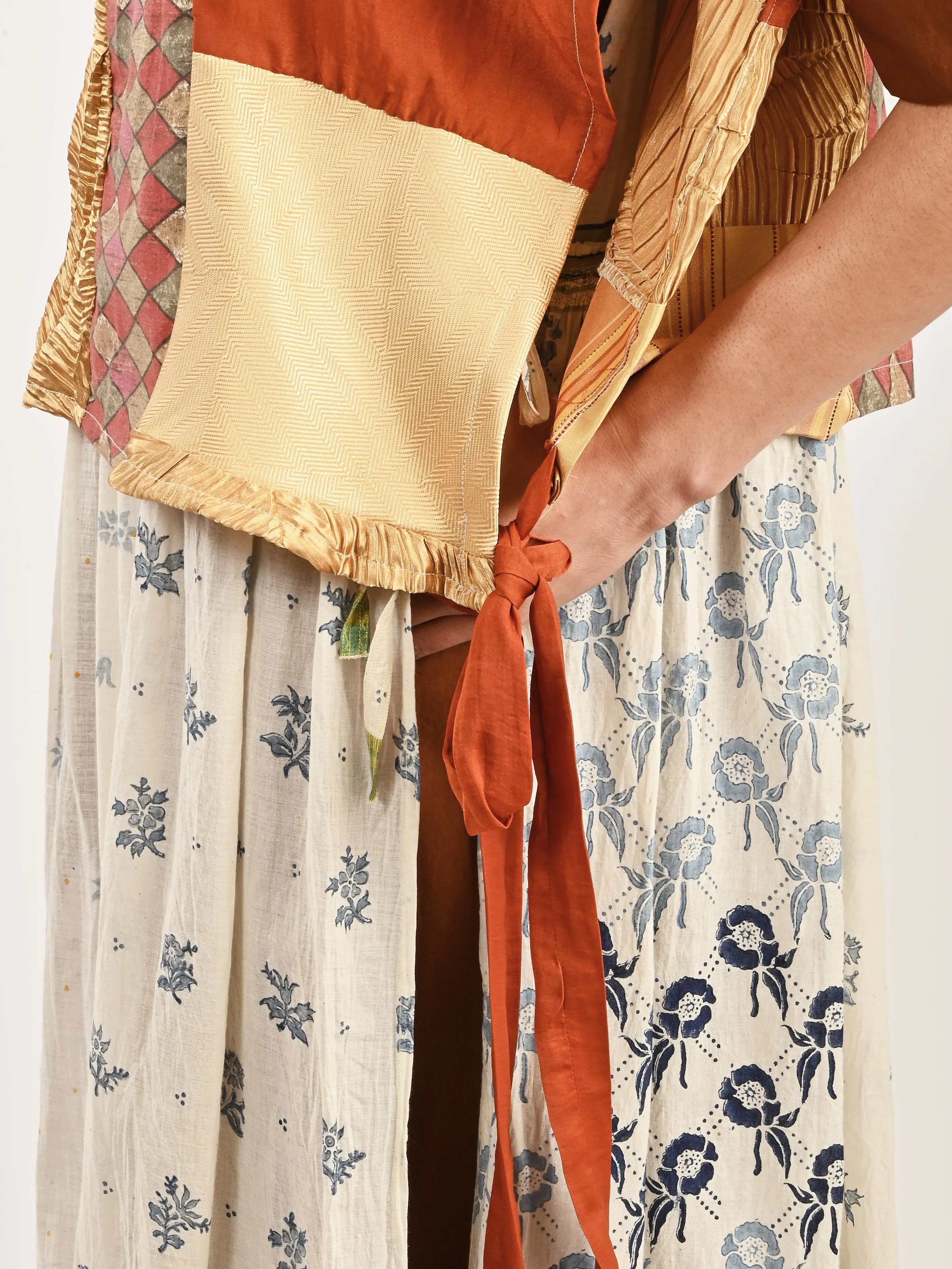 Bronze/Gold Patchwork Dickie sold by Frances May Houseline product image thumbnail 4