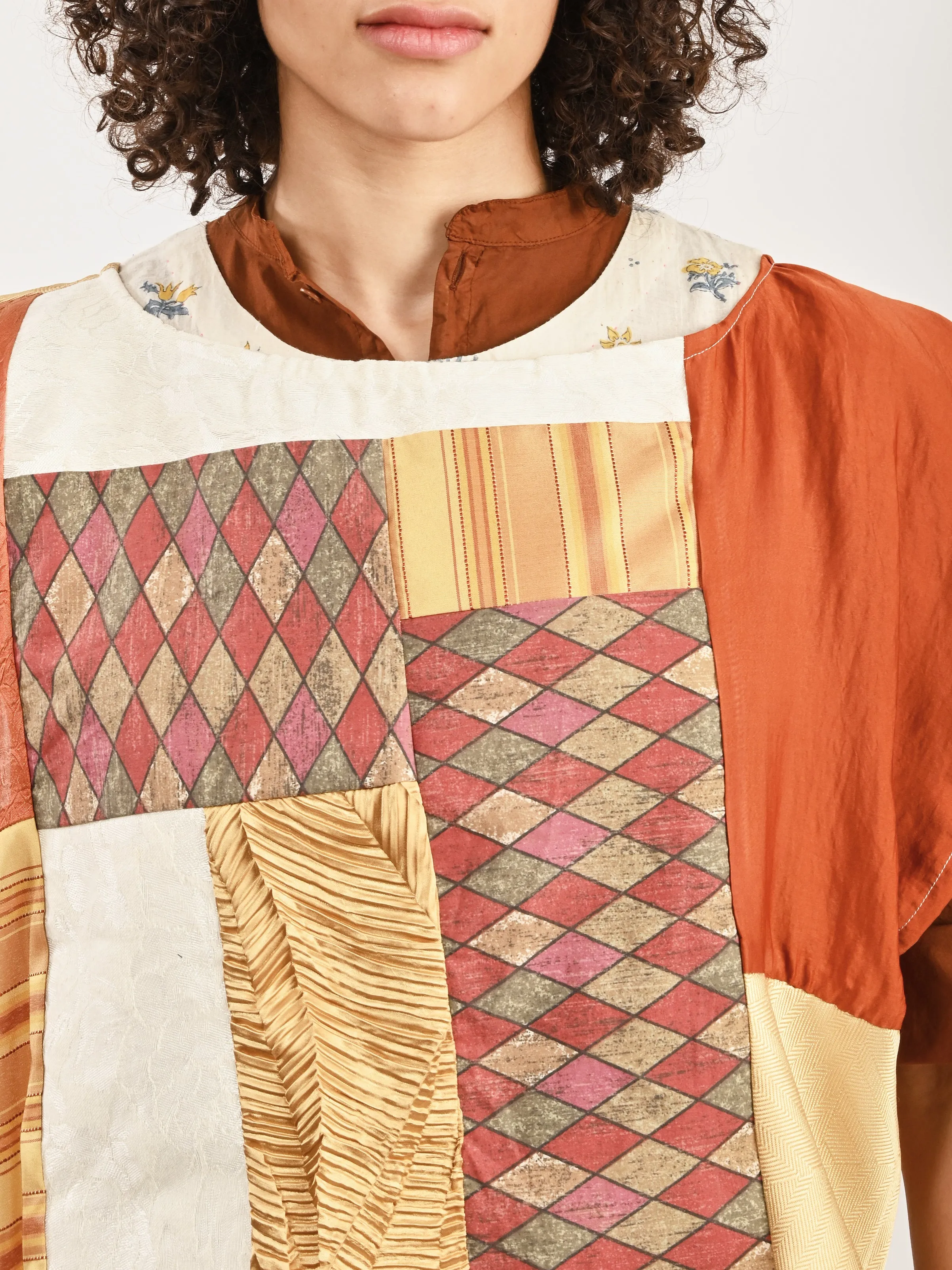 Bronze/Gold Patchwork Dickie sold by Frances May Houseline product image thumbnail 3