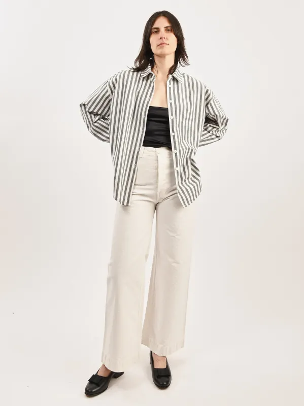 Bold Slate Stripe Specialty Alberta Shirt sold by Frances May Houseline