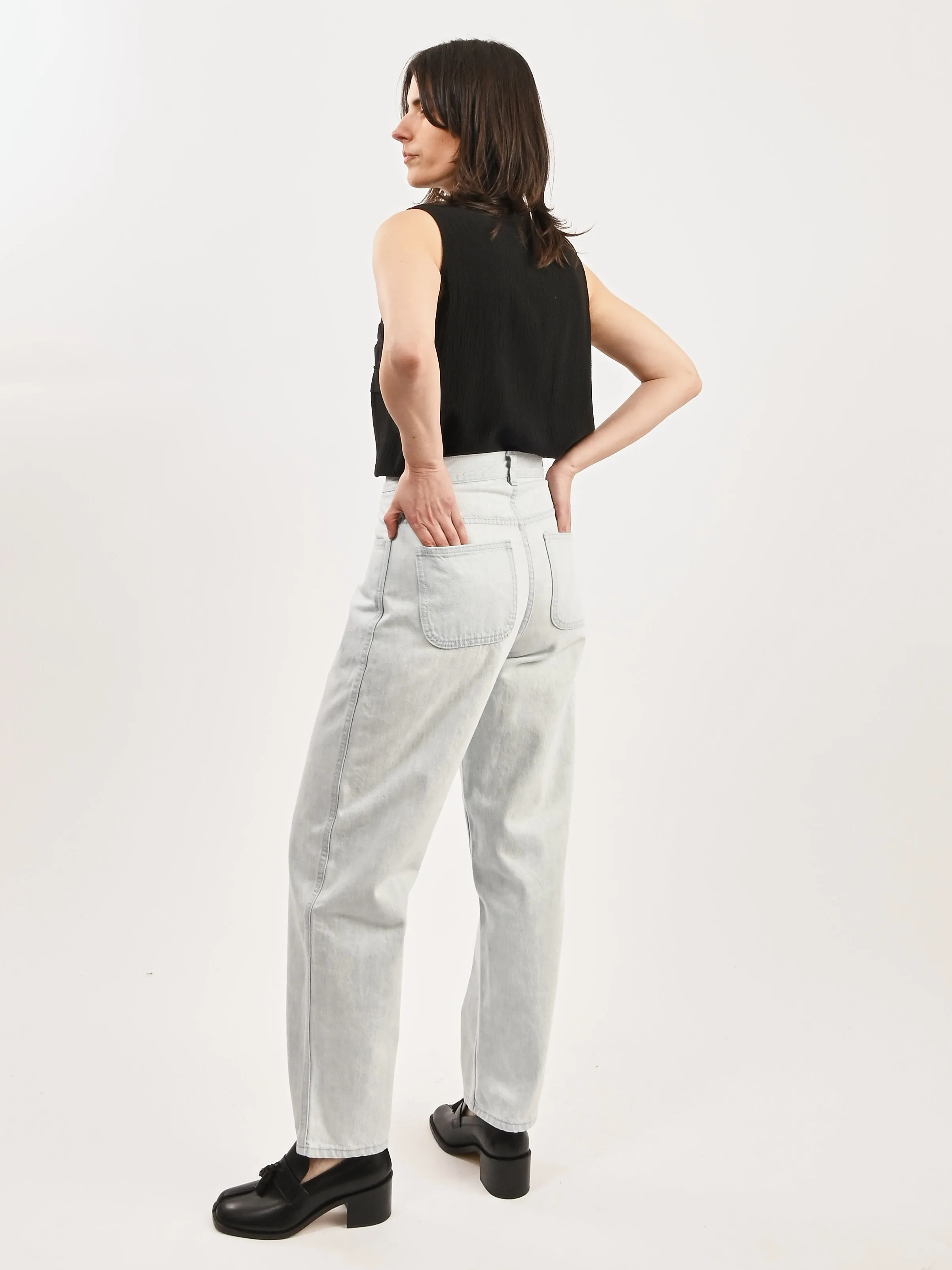 Pale Blue Japanese Denim California Wide sold by Frances May Houseline