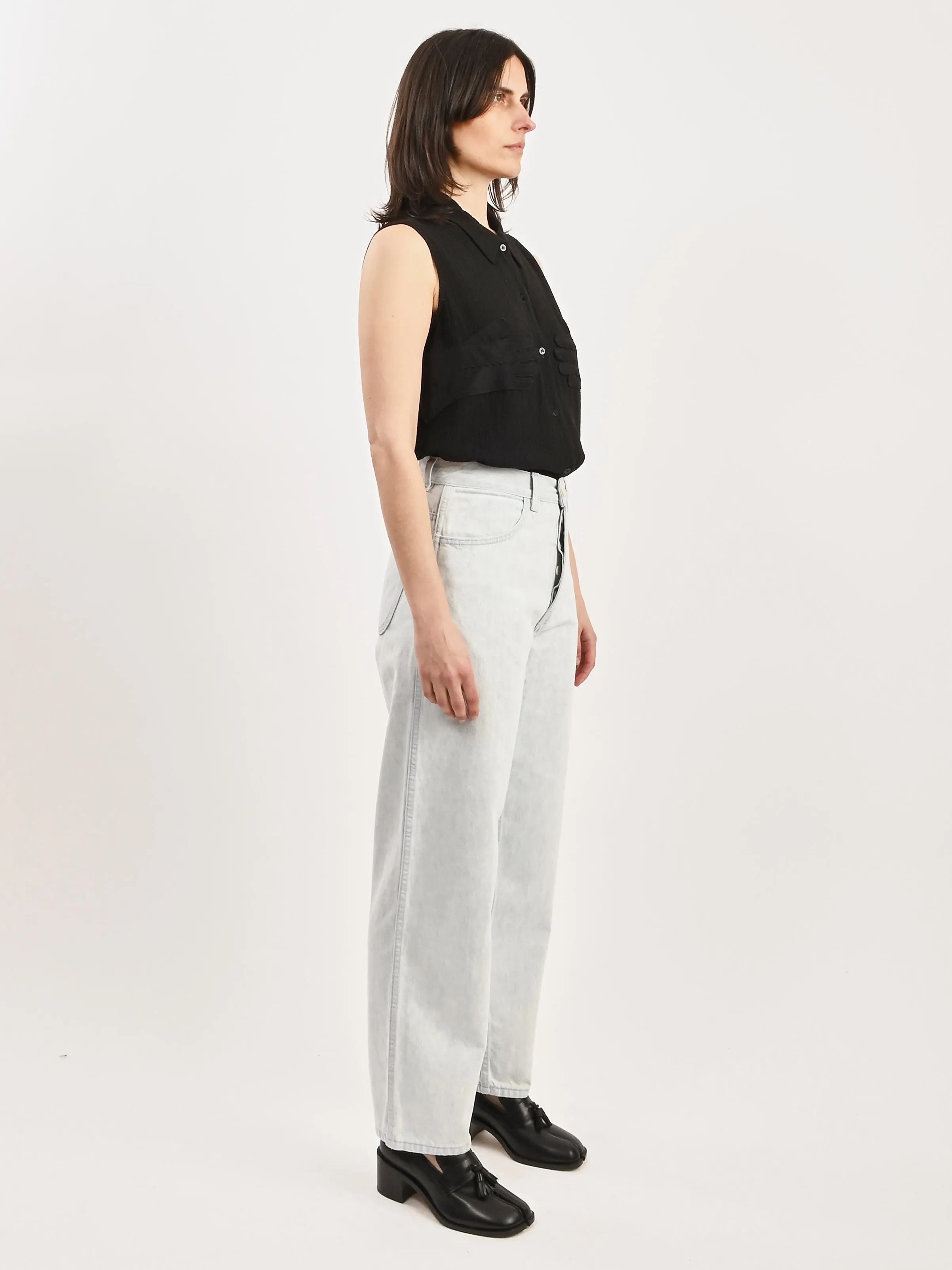 Pale Blue Japanese Denim California Wide sold by Frances May Houseline product image thumbnail 5