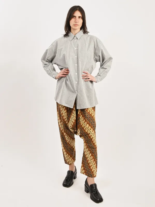 Slate Pinstripe Specialty Painter Shirt sold by Frances May Houseline