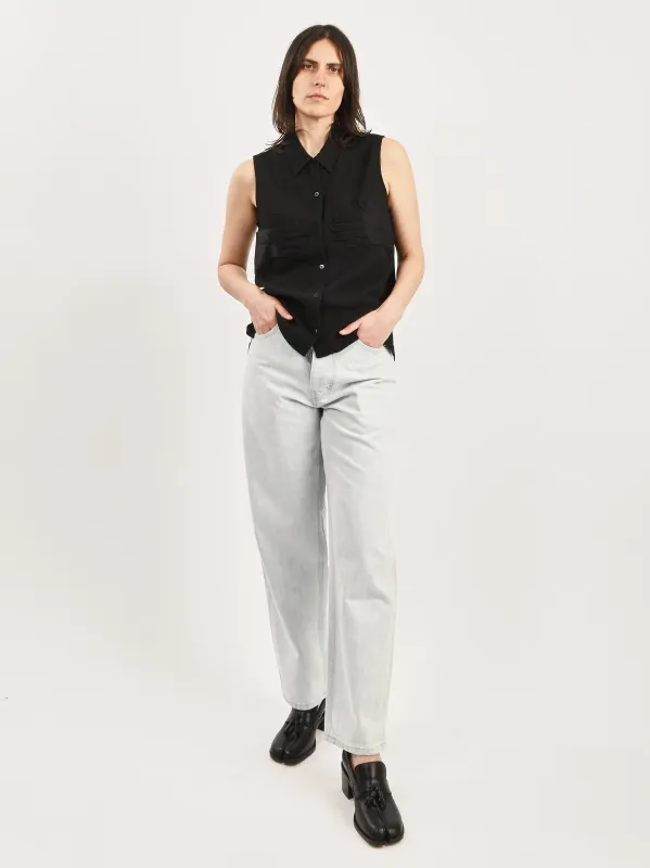 Black Glove Sleeveless Shirt sold by Frances May Houseline