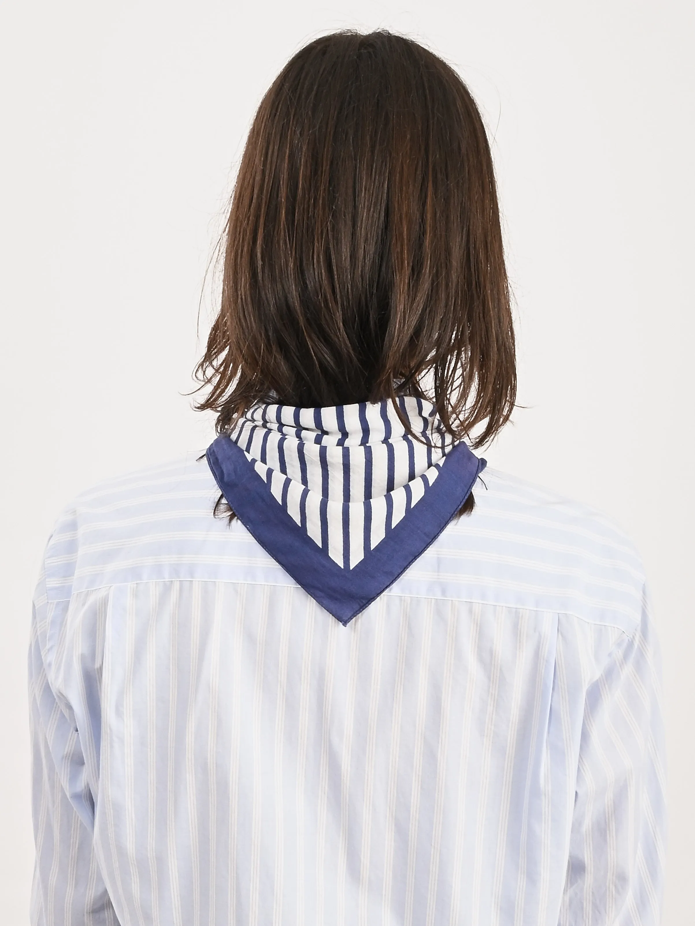 Little Striped Blue/White Scarf sold by Frances May Houseline product image thumbnail 4