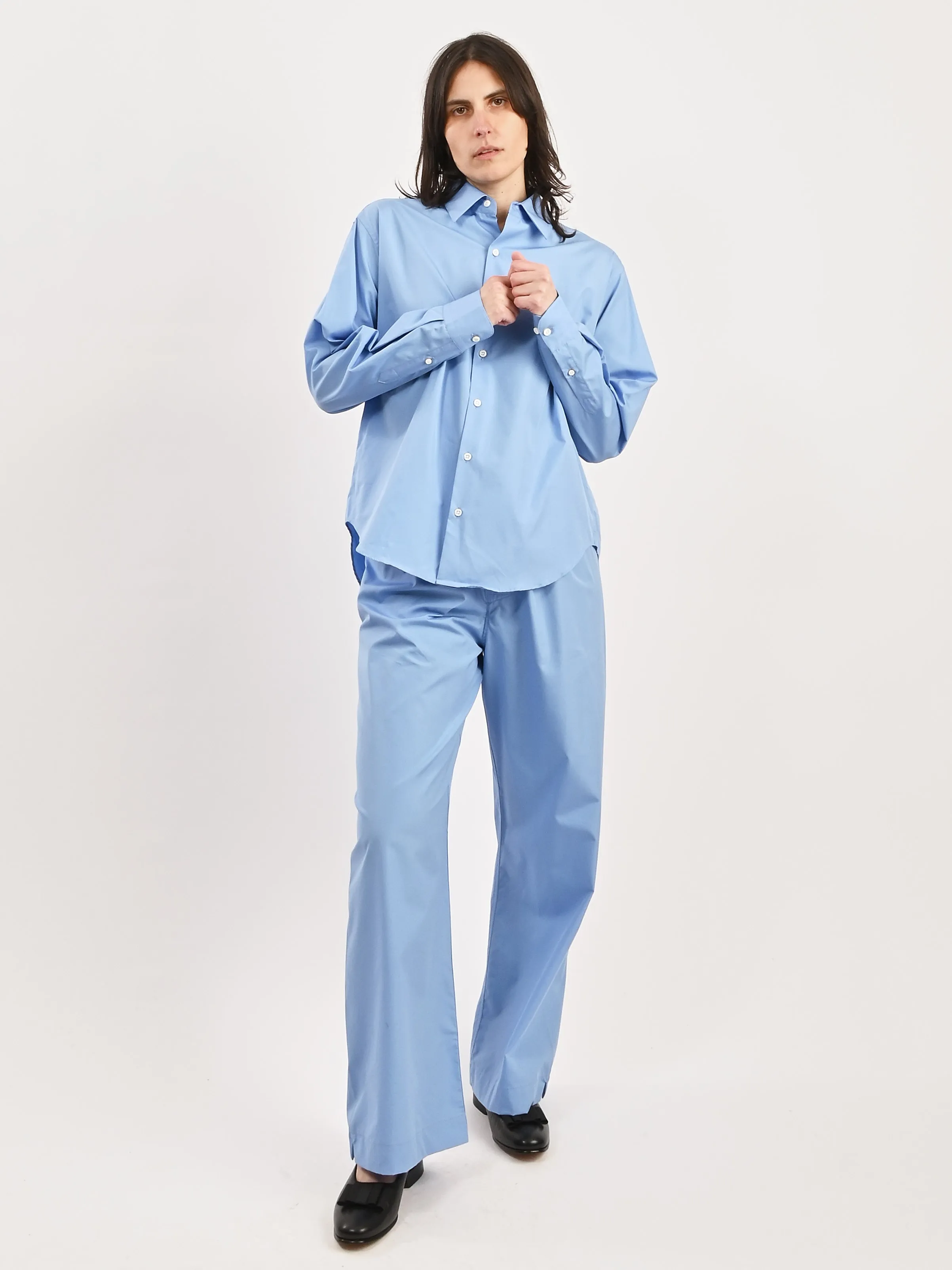 Grecian Blue La Shirt Classica sold by Frances May Houseline