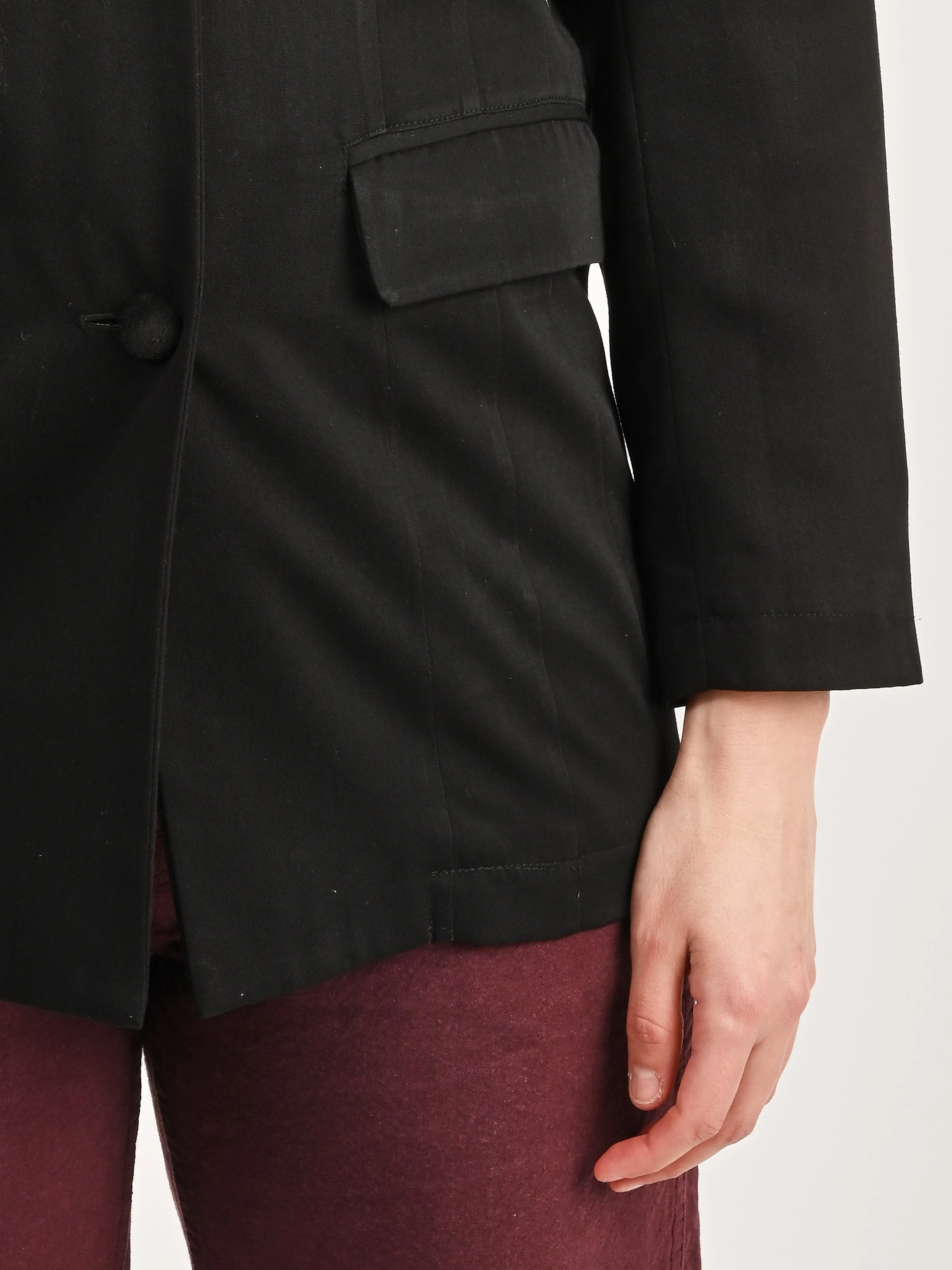 Black Glove Velvet Blazer sold by Frances May Houseline product image thumbnail 4