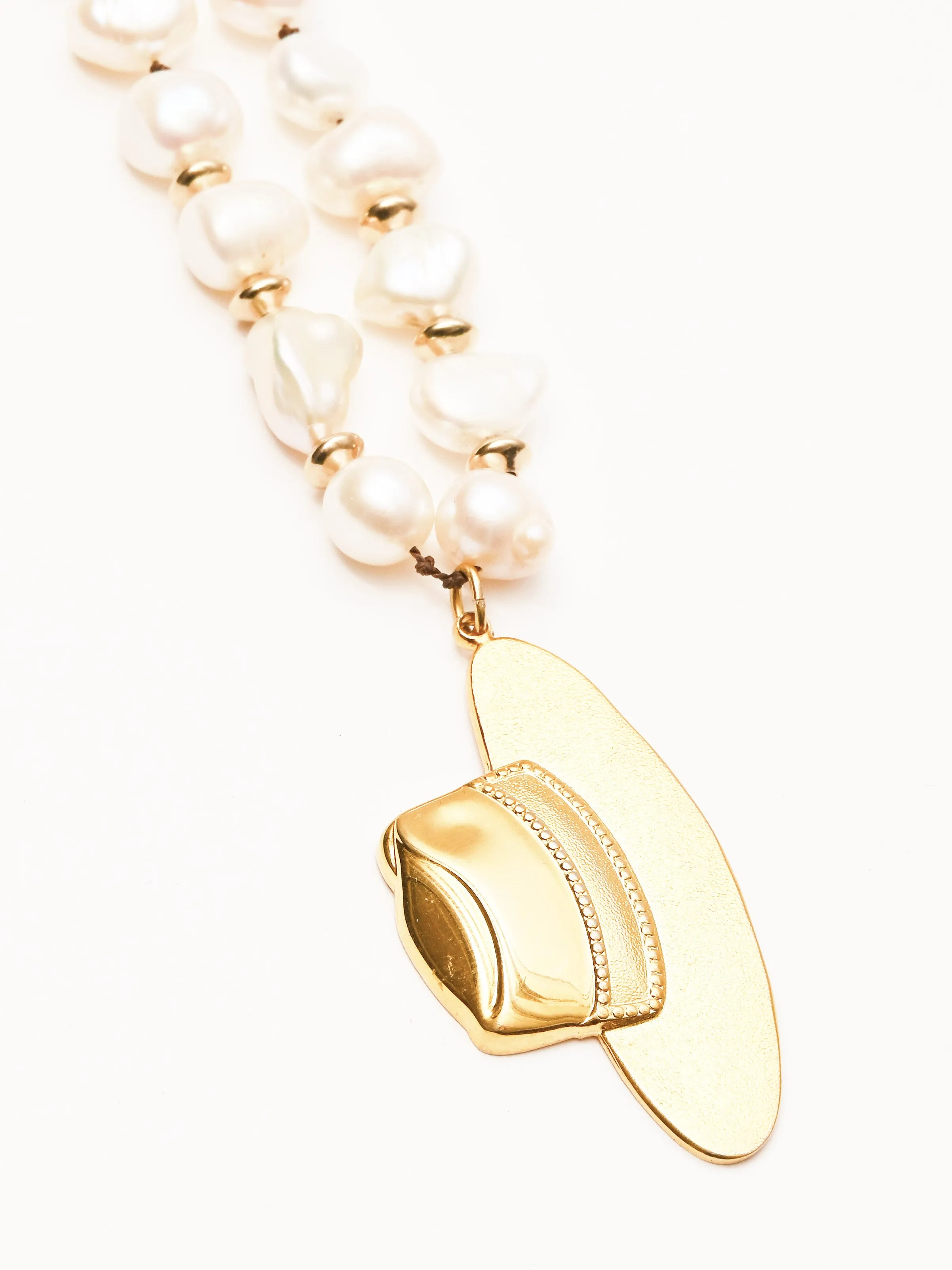 Hey Mr Cowboy Necklace sold by Frances May Houseline