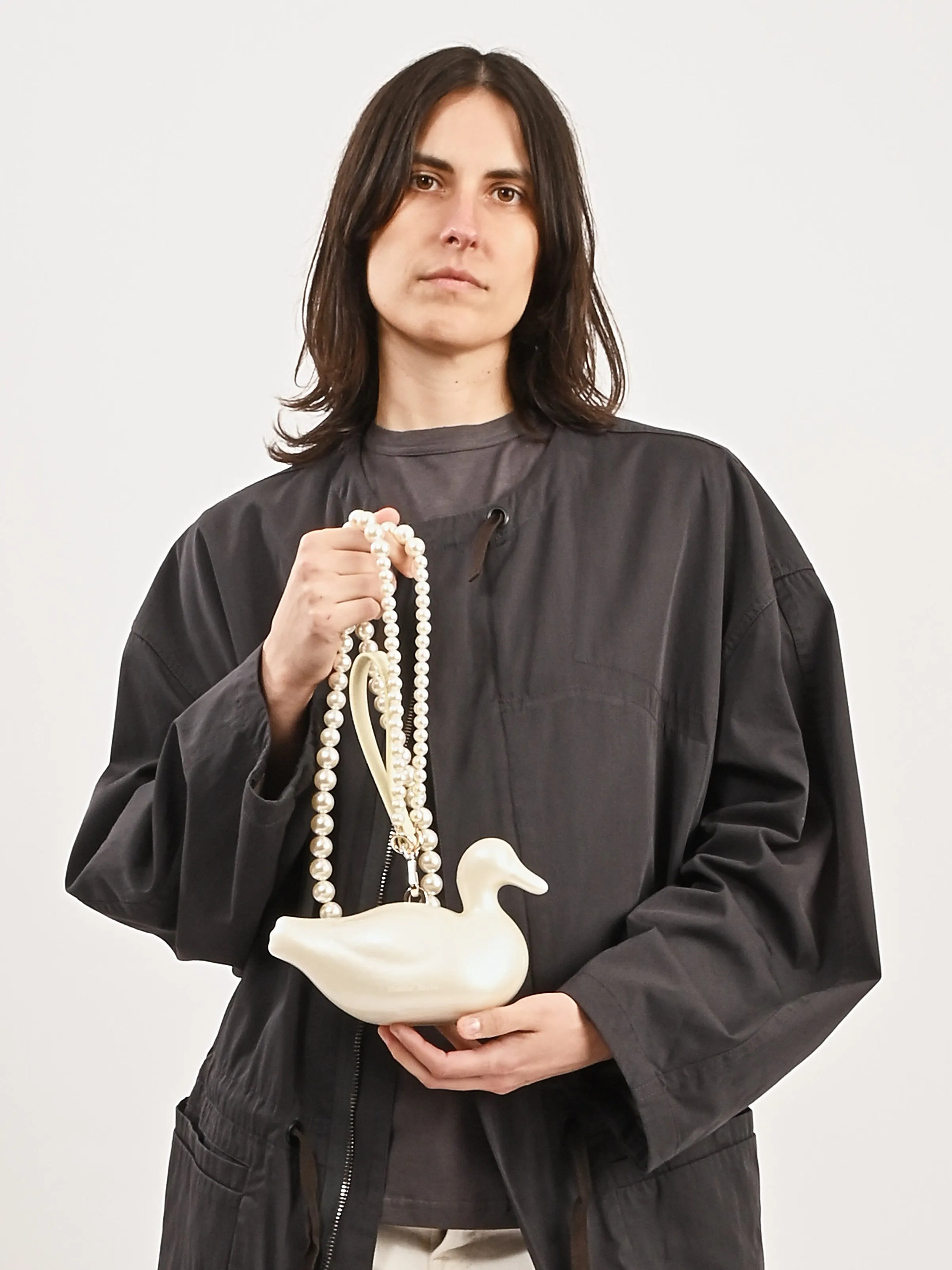 Duck Bag W/Pearl Crossbody sold by Frances May Houseline product image thumbnail 2