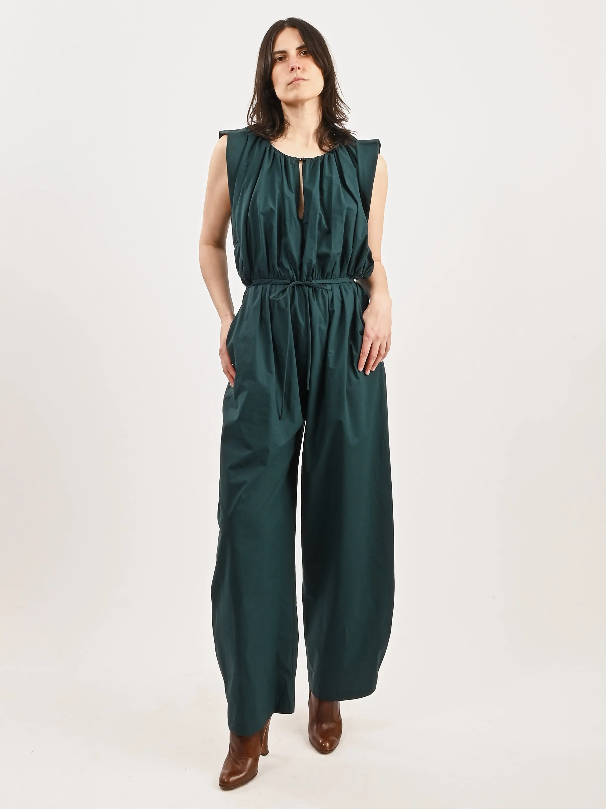 Dark Juniper Valencia Jumpsuit sold by Frances May Houseline product image thumbnail 2
