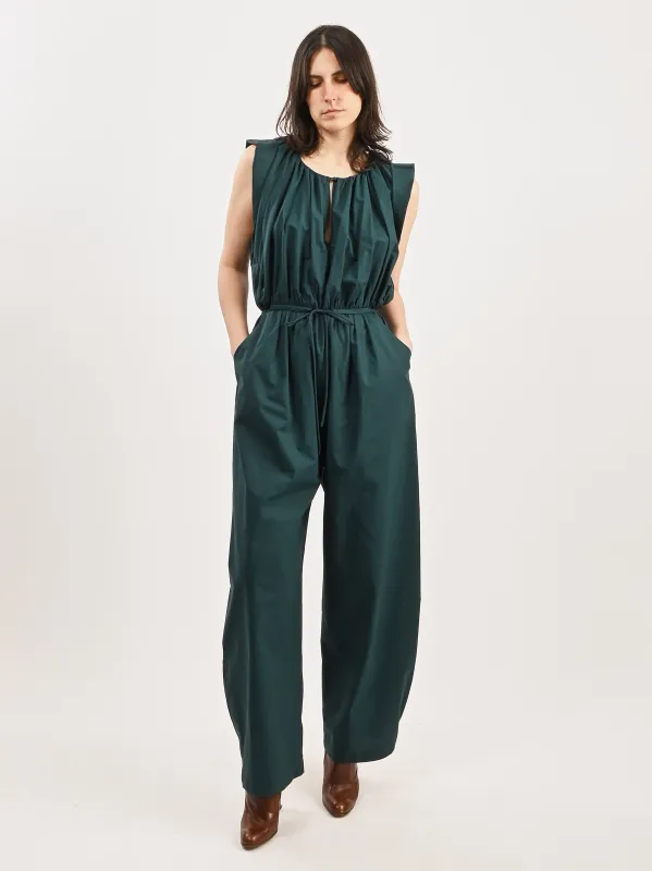 Dark Juniper Valencia Jumpsuit sold by Frances May Houseline
