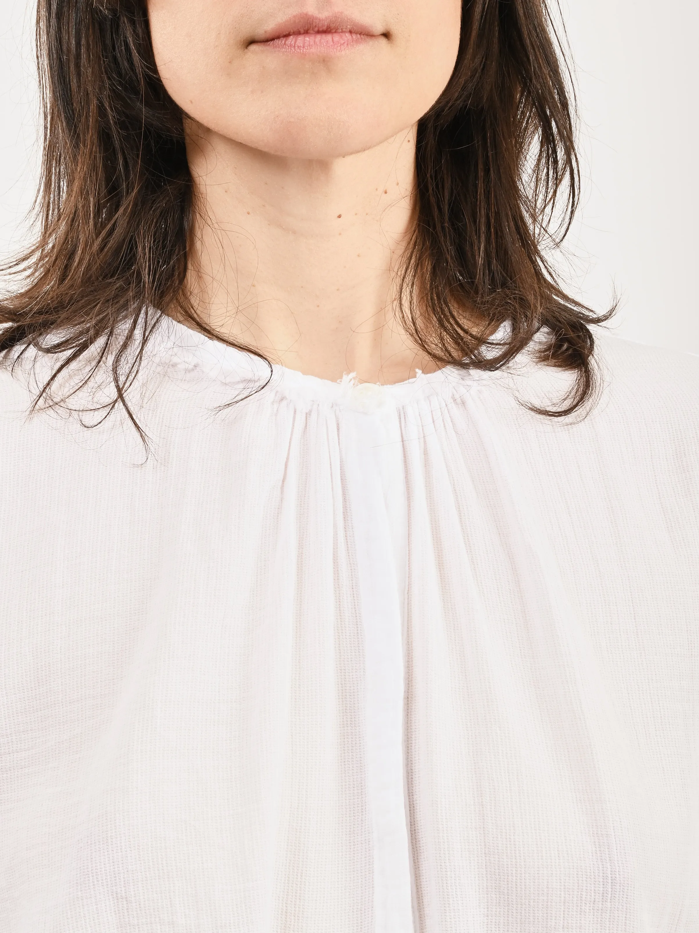 Optic White Poet Blouse sold by Frances May Houseline product image thumbnail 3