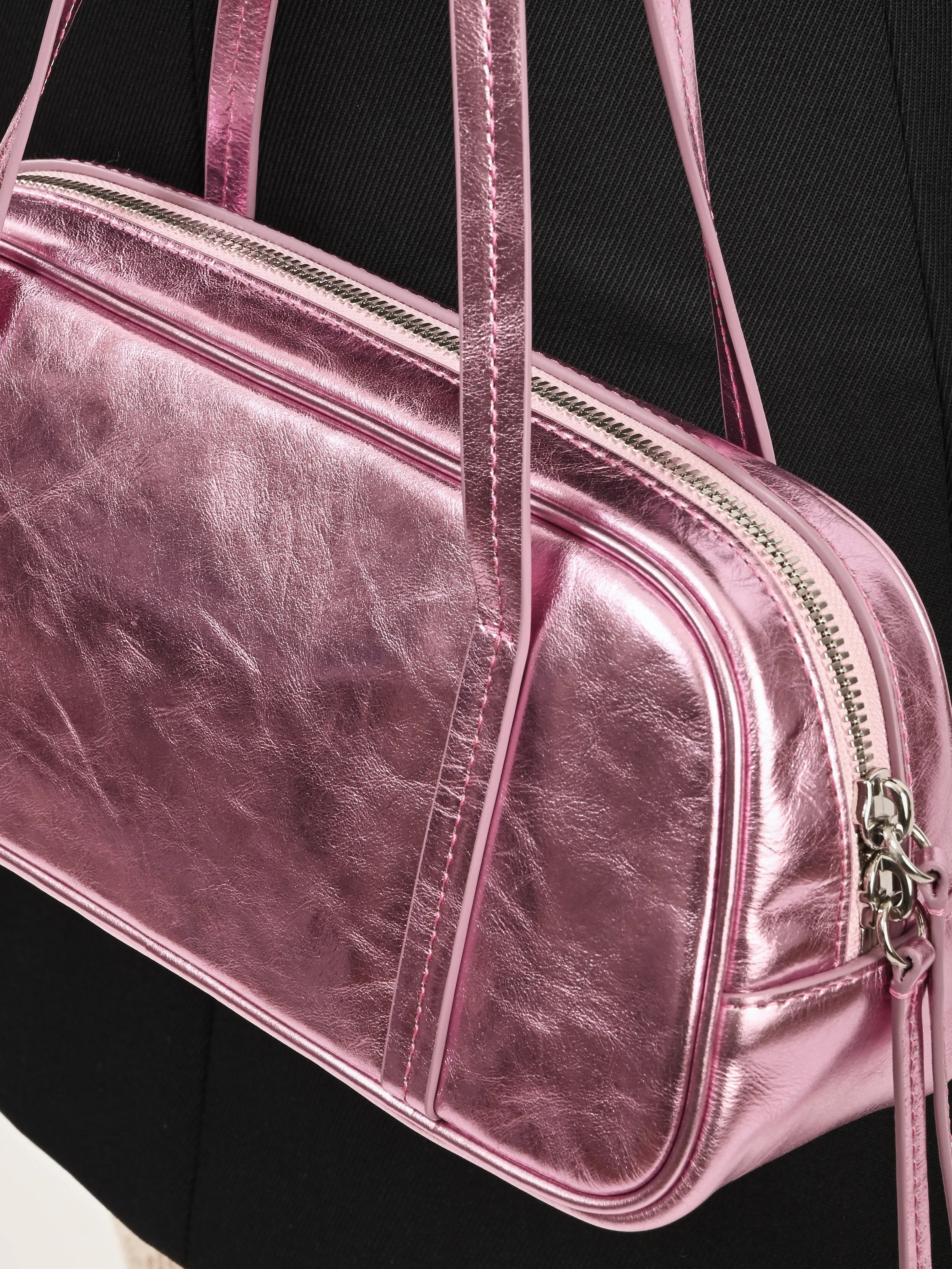 Metallic Pink Twin Bag sold by Frances May Houseline product image thumbnail 4