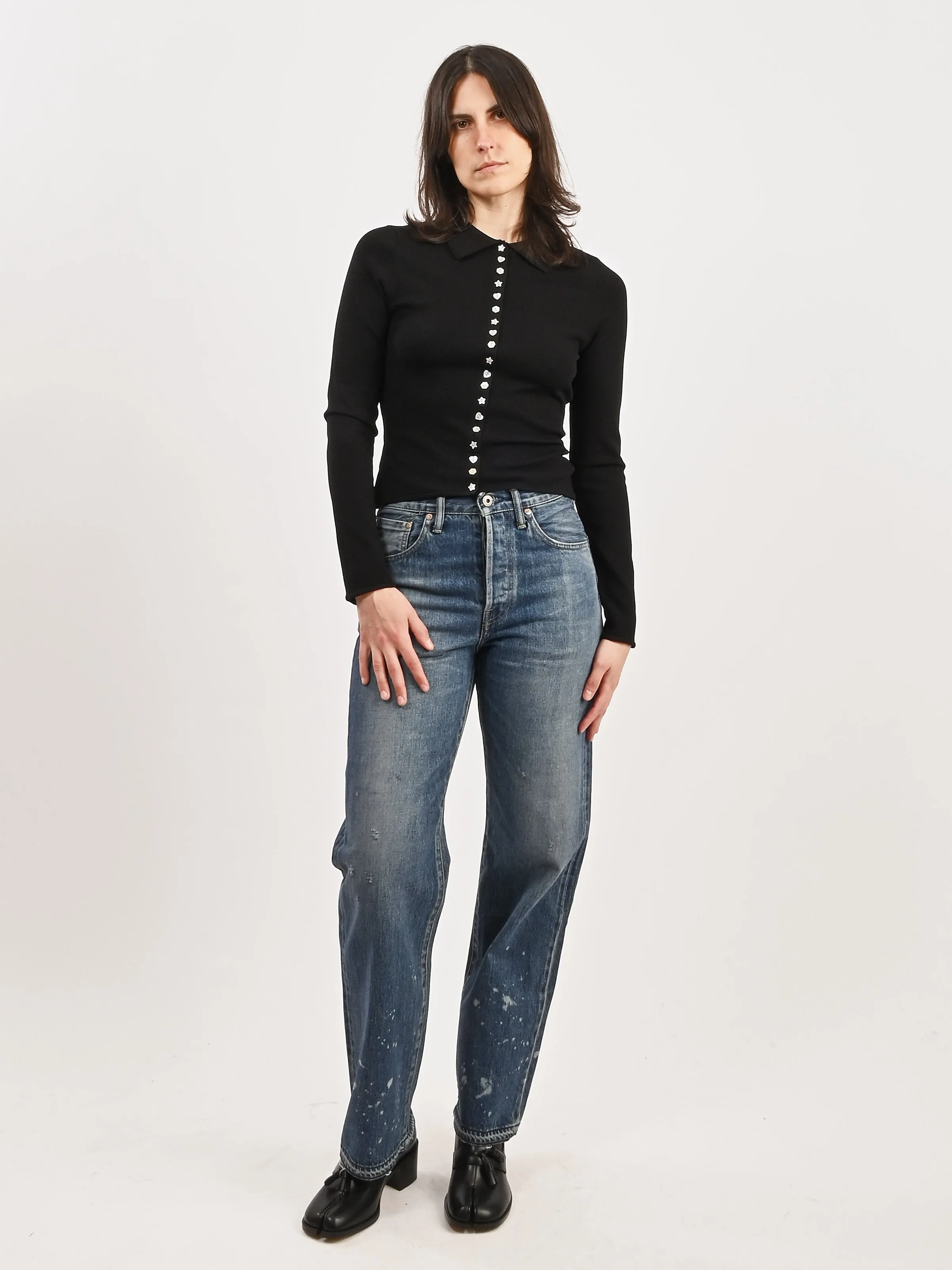 Black Fiction Cardigan sold by Frances May Houseline