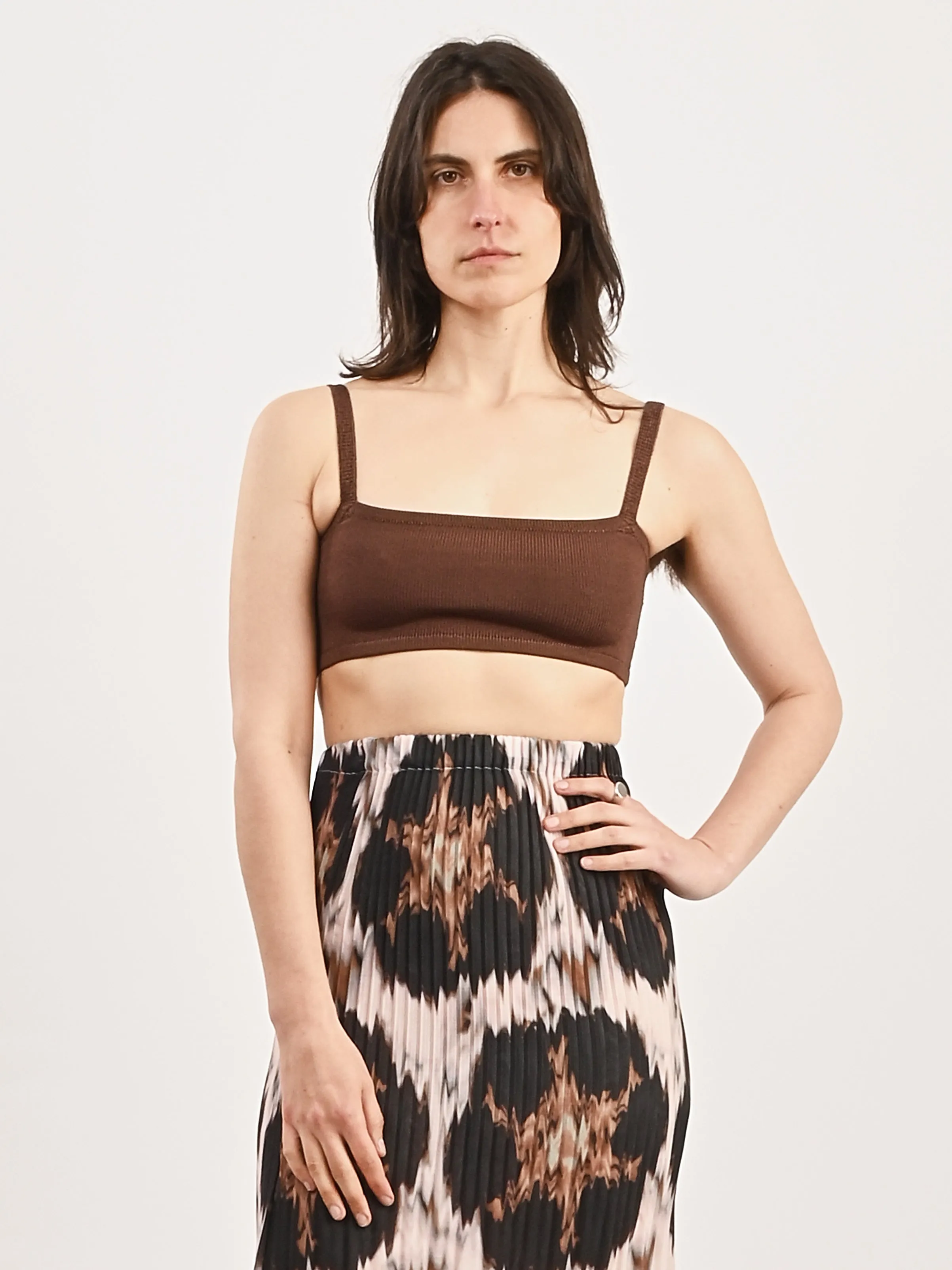 Chocolate Knit Bandeau sold by Frances May Houseline product image thumbnail 2