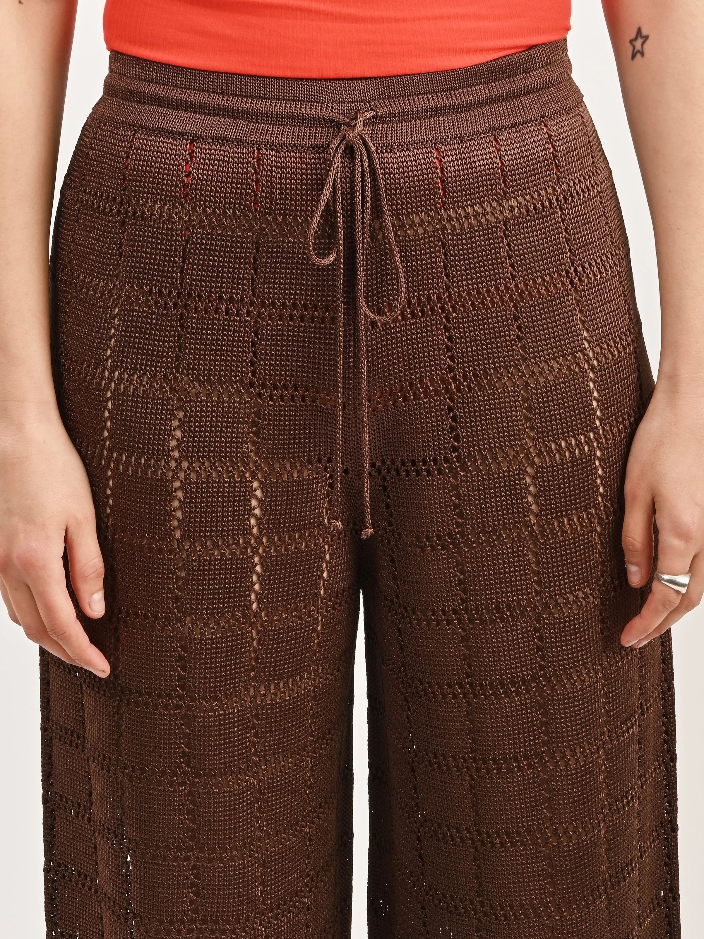 Chocolate Patchwork Pants sold by Frances May Houseline product image thumbnail 3
