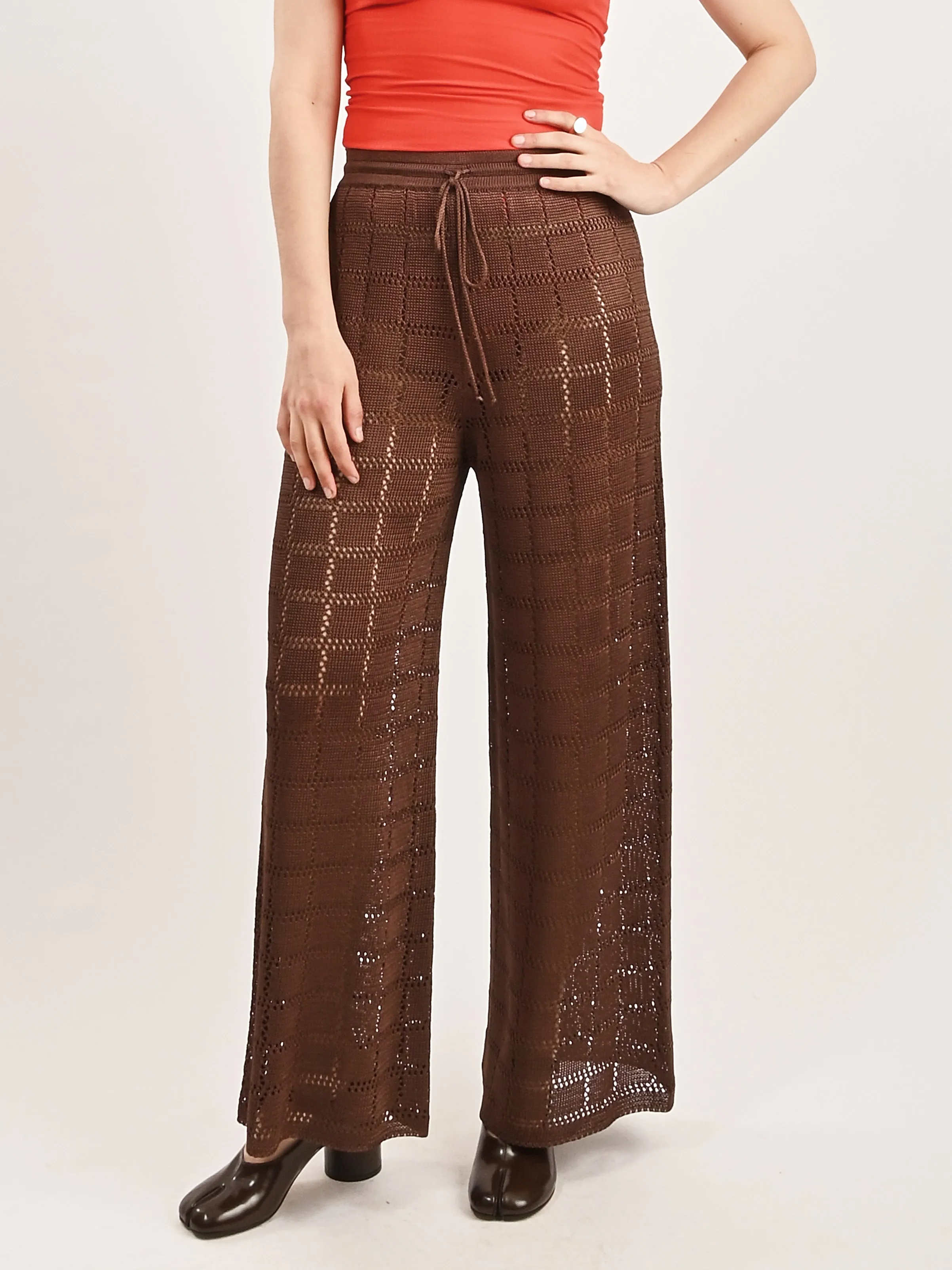 Chocolate Patchwork Pants sold by Frances May Houseline product image thumbnail 2