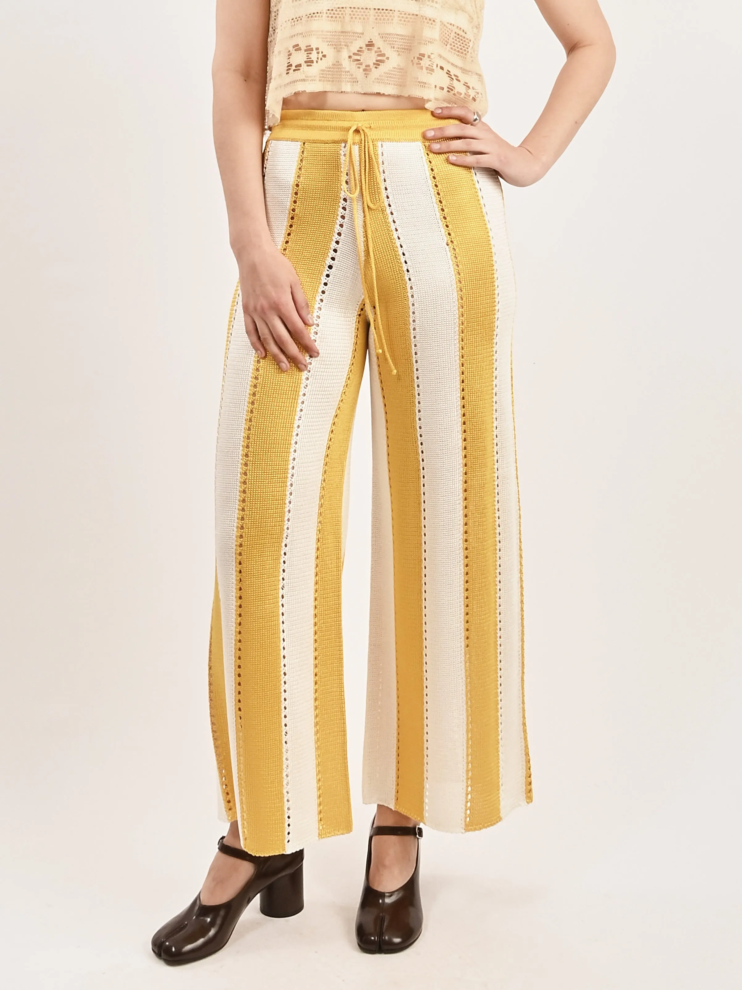 Marigold Stripe Cabana Pants sold by Frances May Houseline product image thumbnail 2