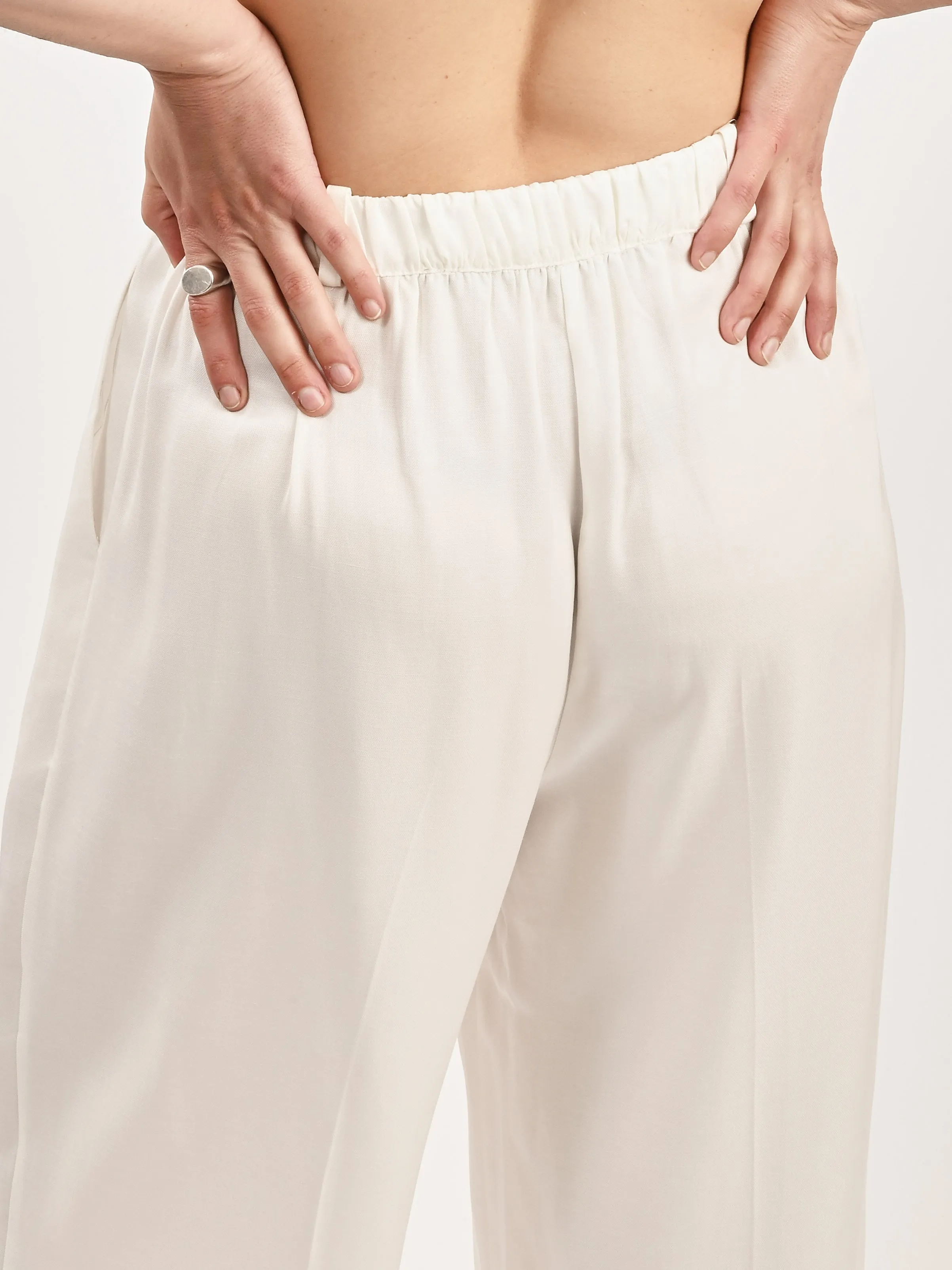 Ivory Melrose Pant sold by Frances May Houseline product image thumbnail 4