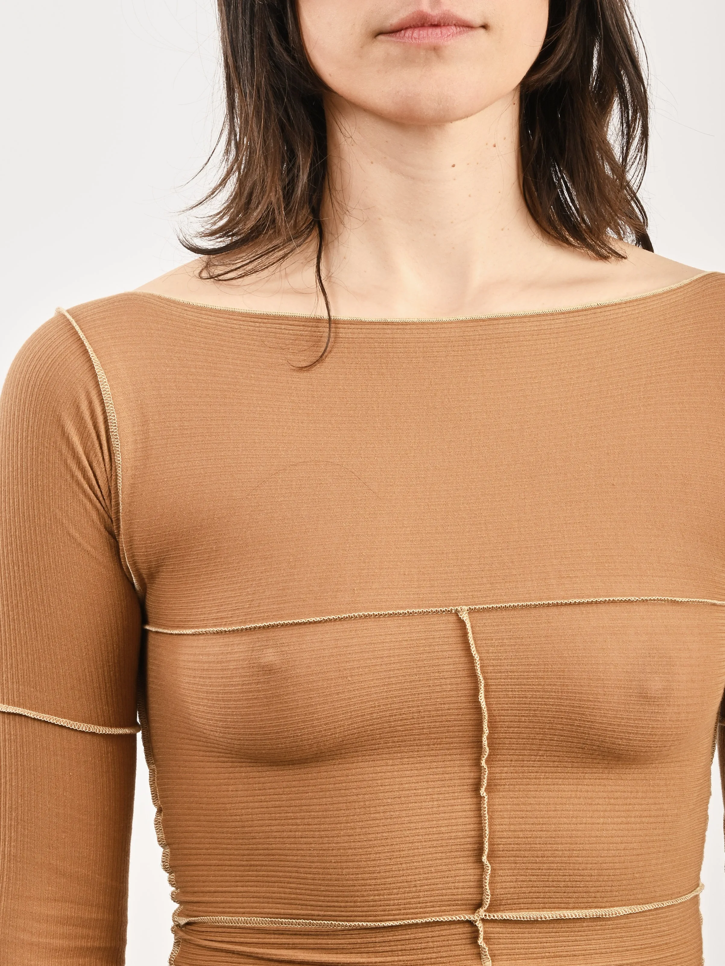 Alamillo Brown Cinder L/S Tee sold by Frances May Houseline product image thumbnail 3