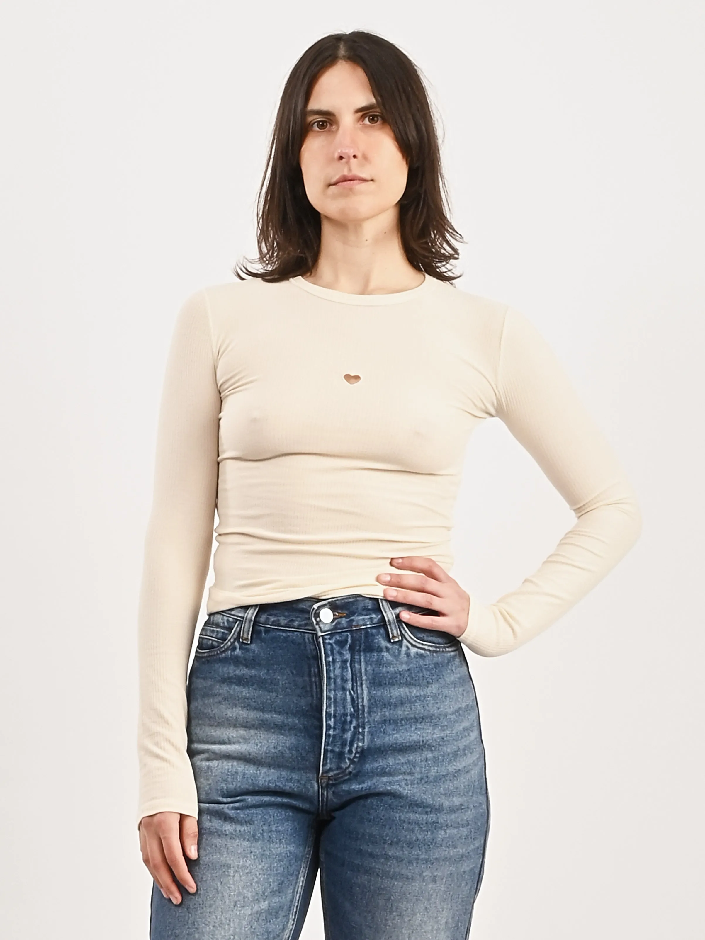 Undyed Heart L/S Tee sold by Frances May Houseline product image thumbnail 2