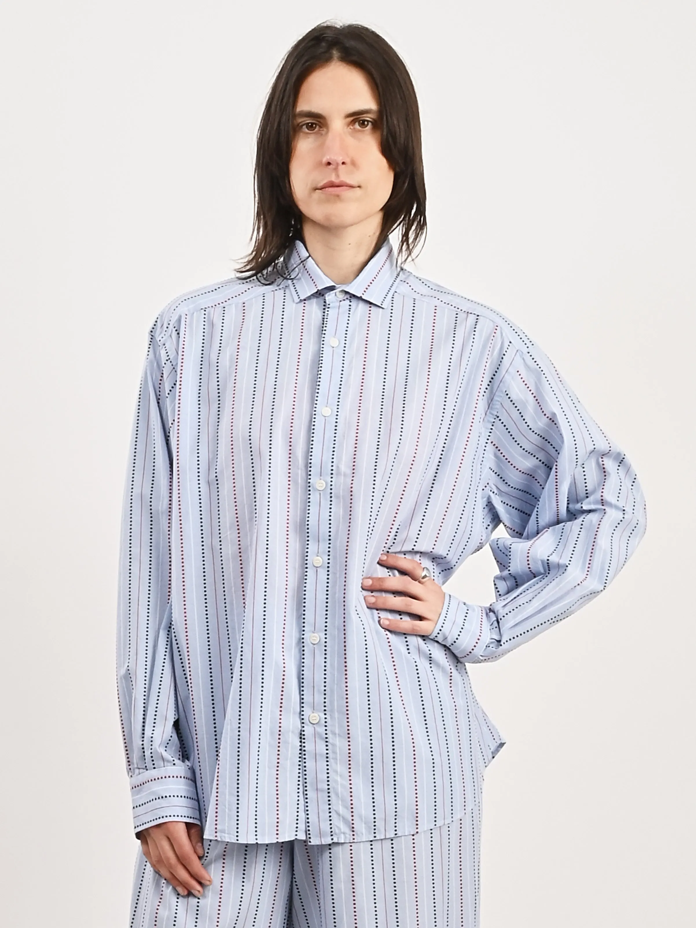 Matrix Stripe Claude Shirt sold by Frances May Houseline product image thumbnail 2