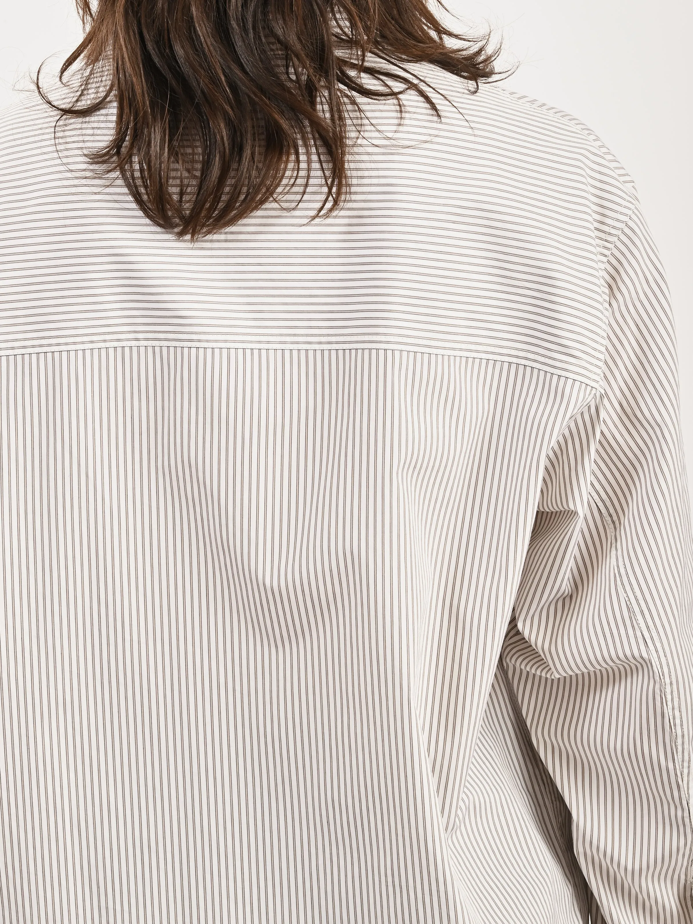 Creamy White/Taupe/Black Pyjama Shirt sold by Frances May Houseline product image thumbnail 4