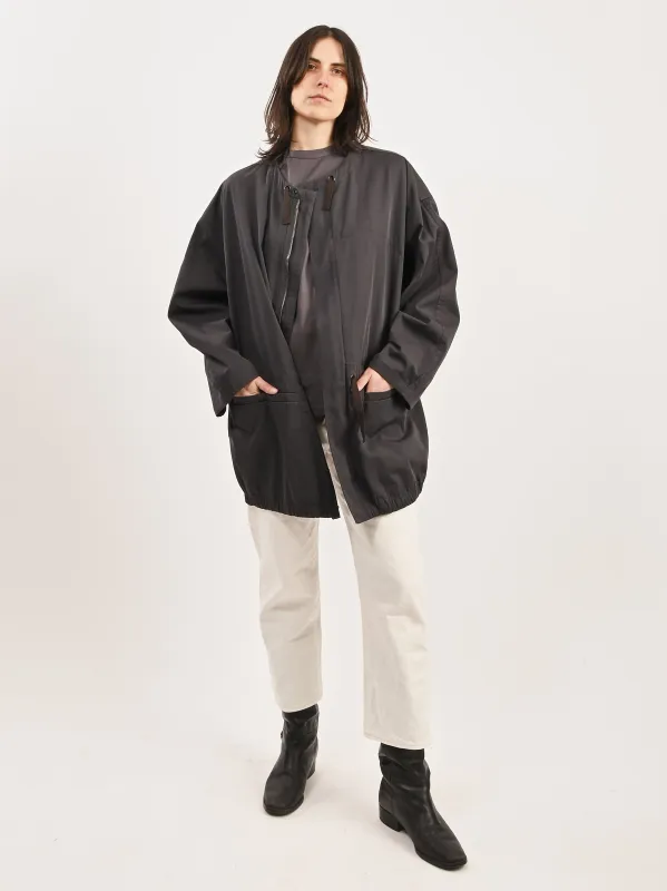 Charcoal Zipped Parka made by Lemaire