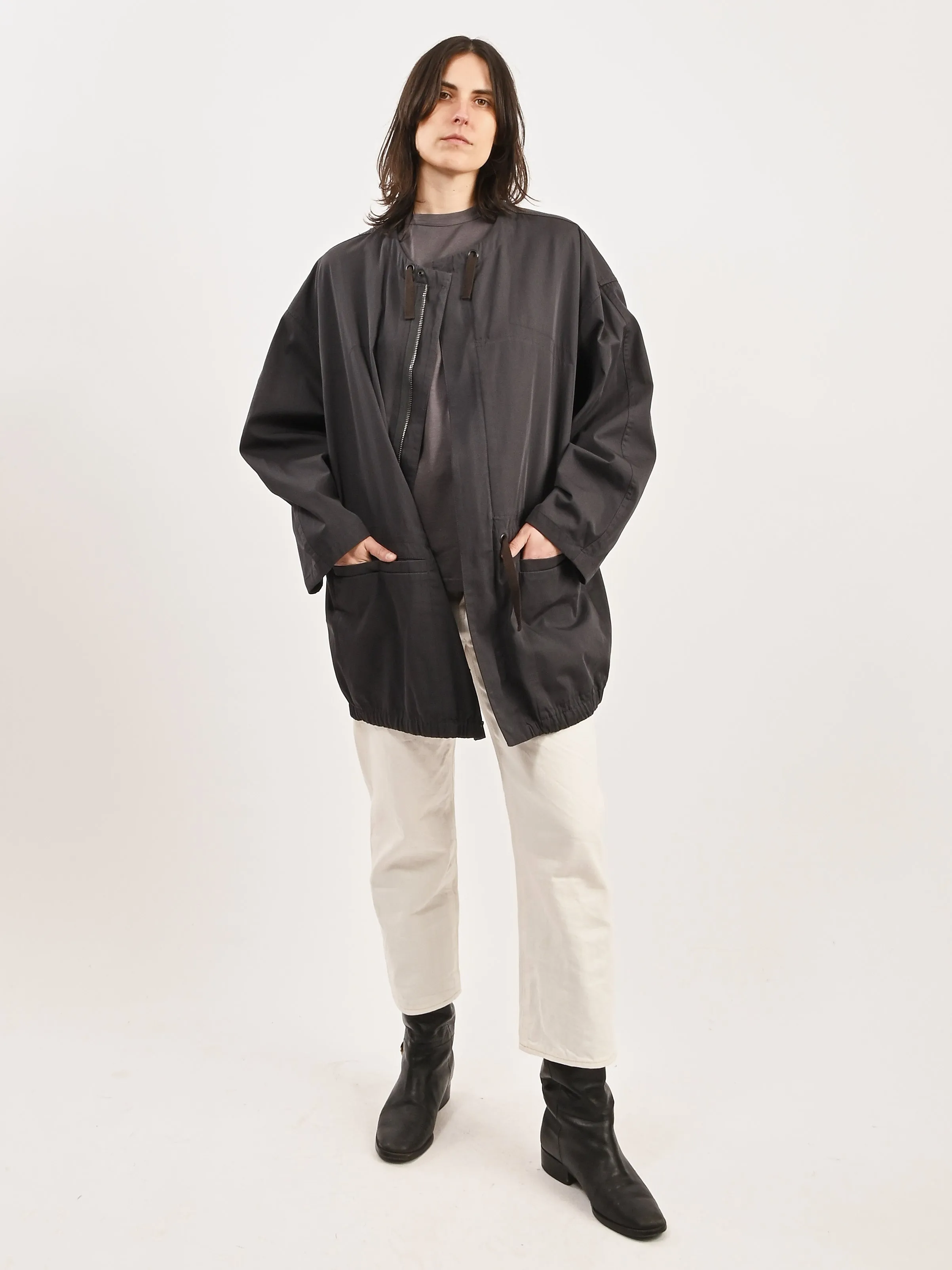 Charcoal Zipped Parka sold by Frances May Houseline
