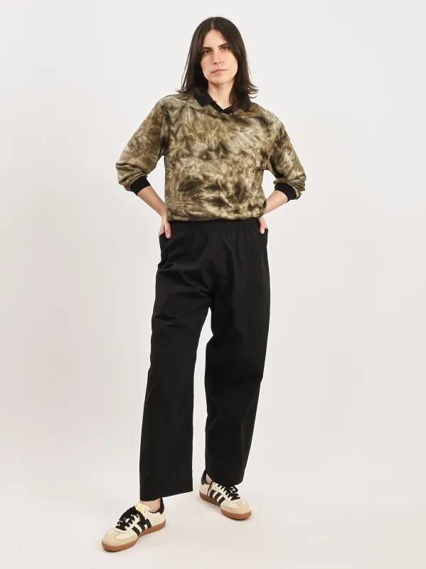 Black Lorca Elasticated Waist Tapered Pants sold by Frances May Houseline