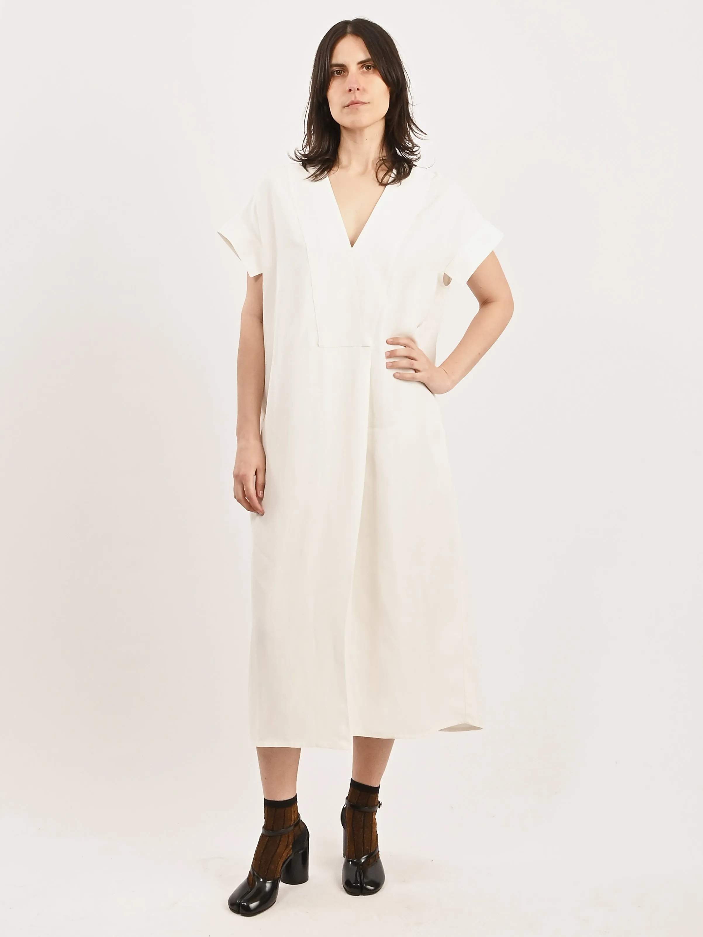 Parchment Cley S/S V-Neck Dress sold by Frances May Houseline product image thumbnail 2