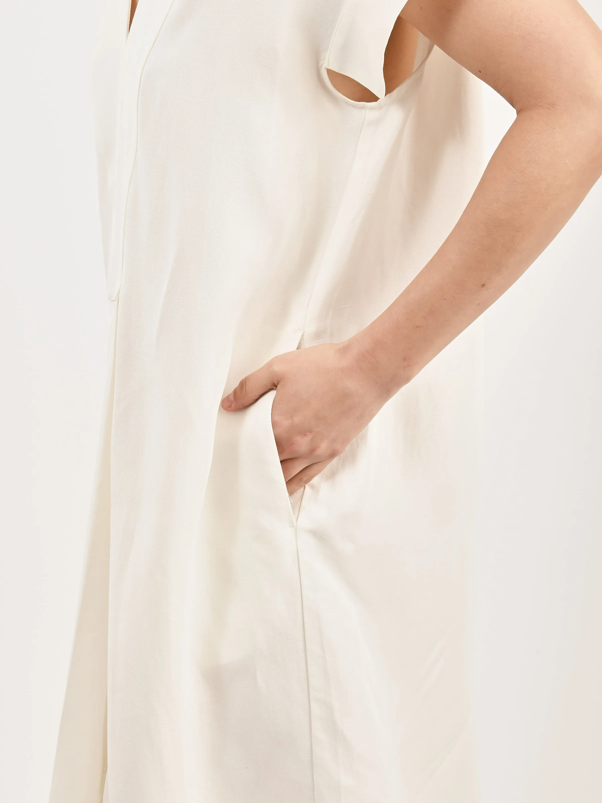 Parchment Cley S/S V-Neck Dress sold by Frances May Houseline product image thumbnail 4