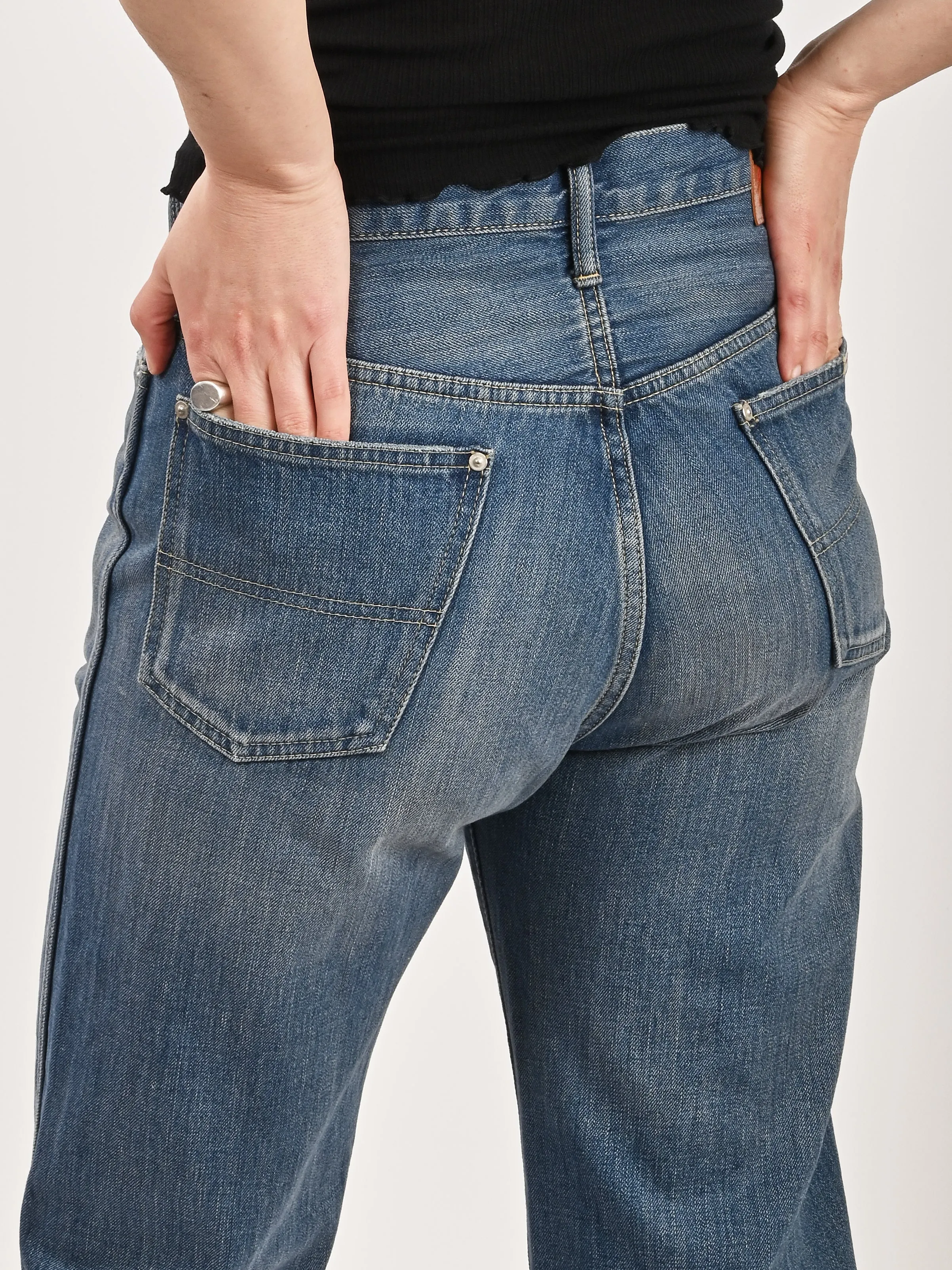 Medium Splatter Unisex Work Denim Regular sold by Frances May Houseline product image thumbnail 5