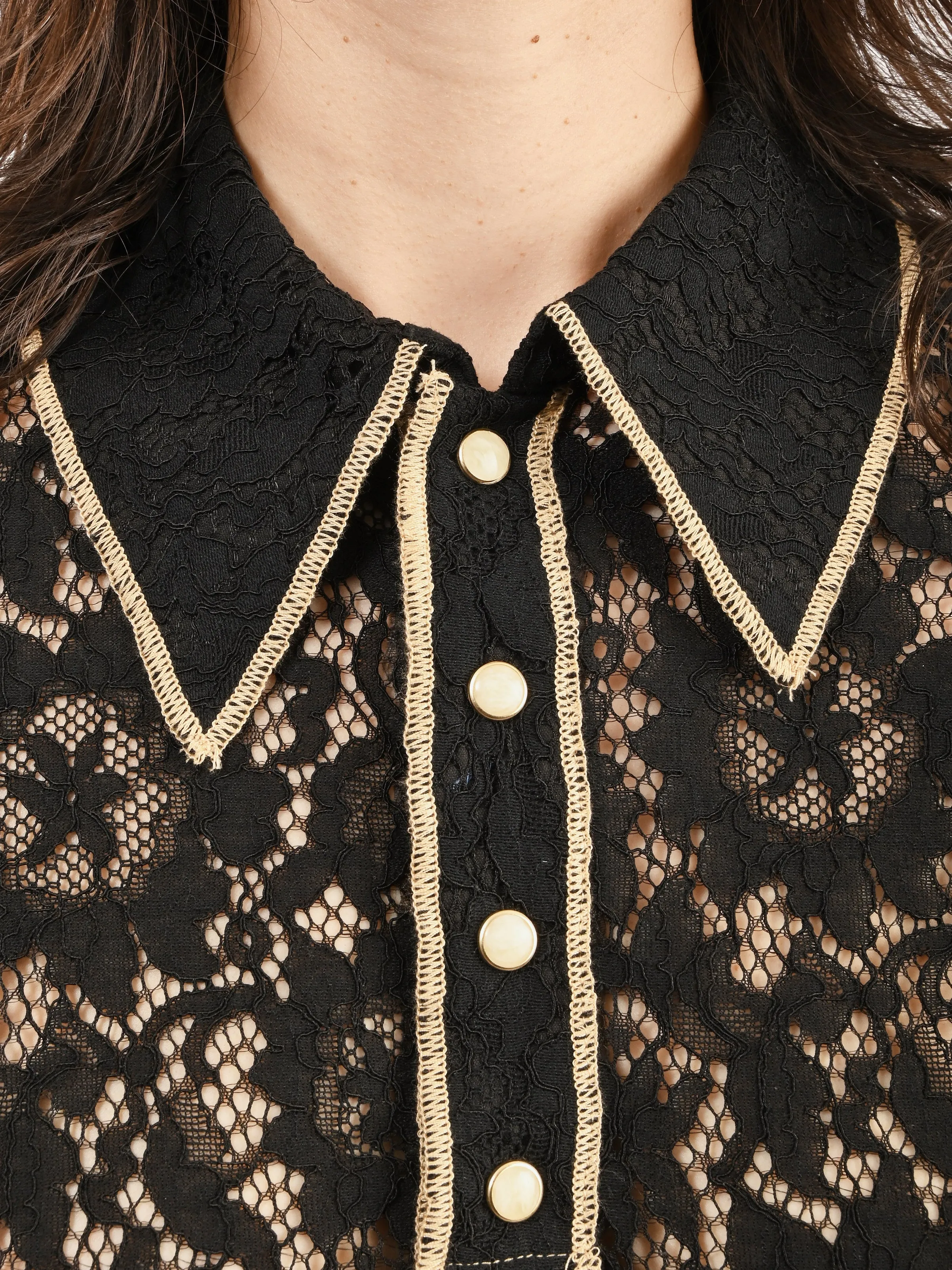 Black Dierdre Top sold by Frances May Houseline product image thumbnail 4